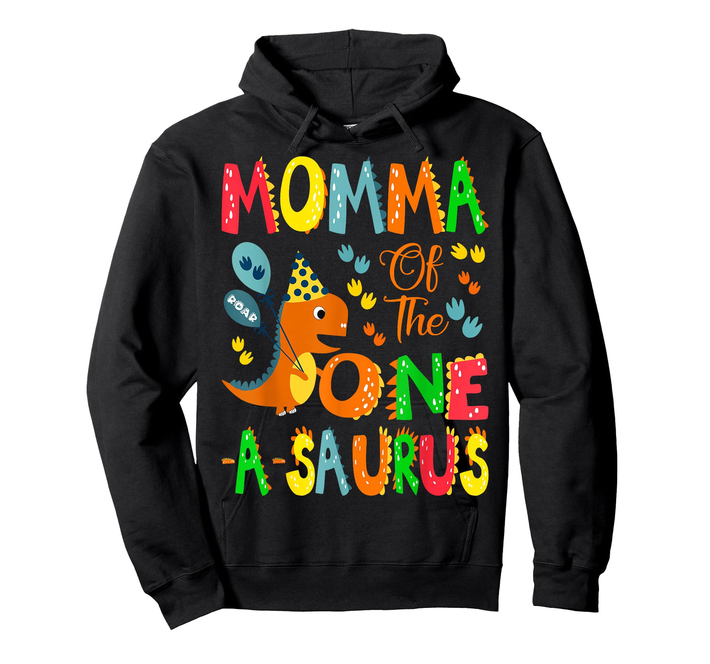 Momma of The One-A-Saurus 1st Birthday Boy Dinosaur Lover T-Shirt