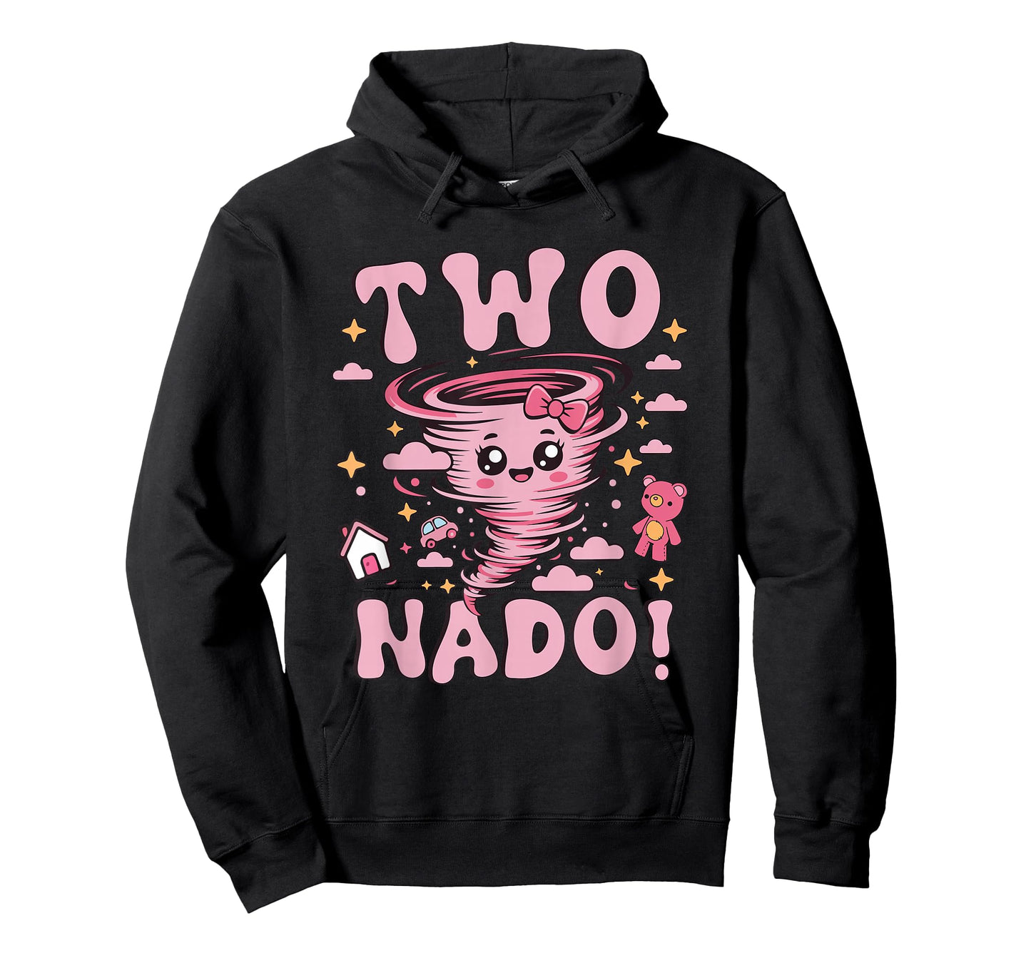 Tornado 2 Year Old Girl Birthday Two Nado 2nd Bday Kids T-Shirt