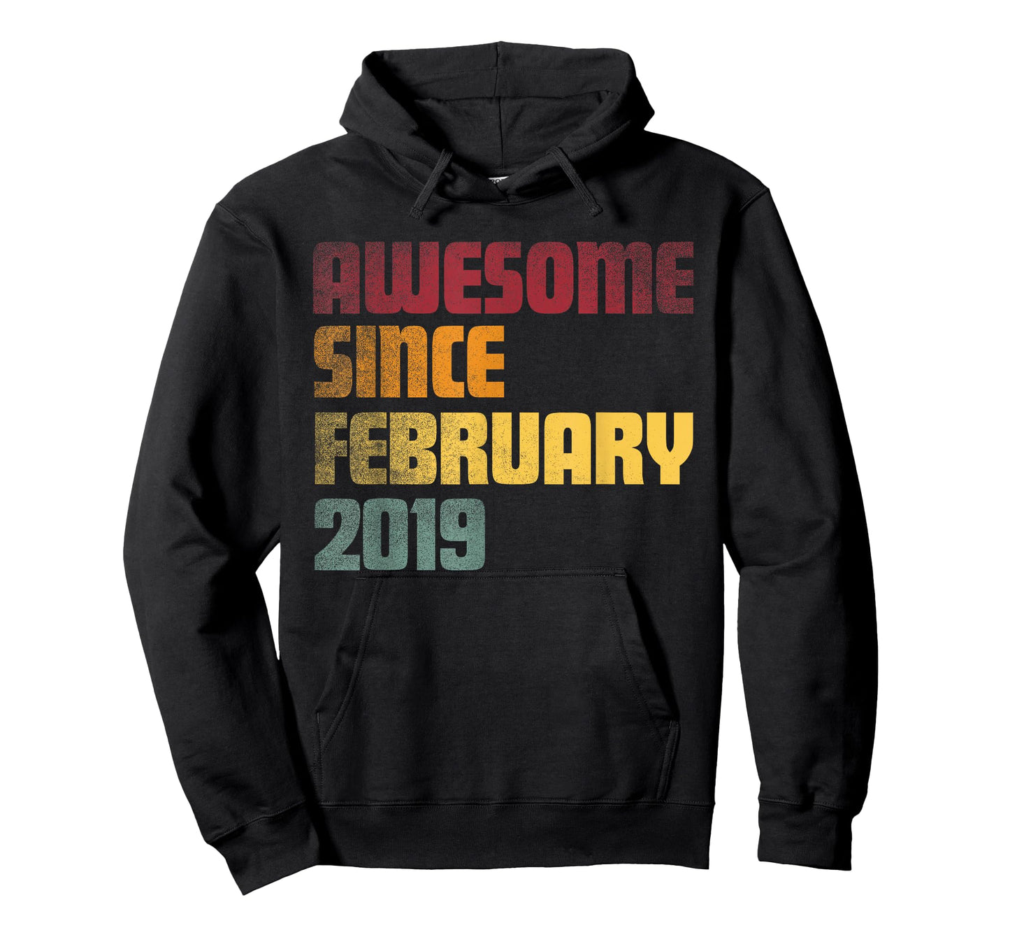 Awesome Since February 2019 7th Birthday - Vintage T-Shirt