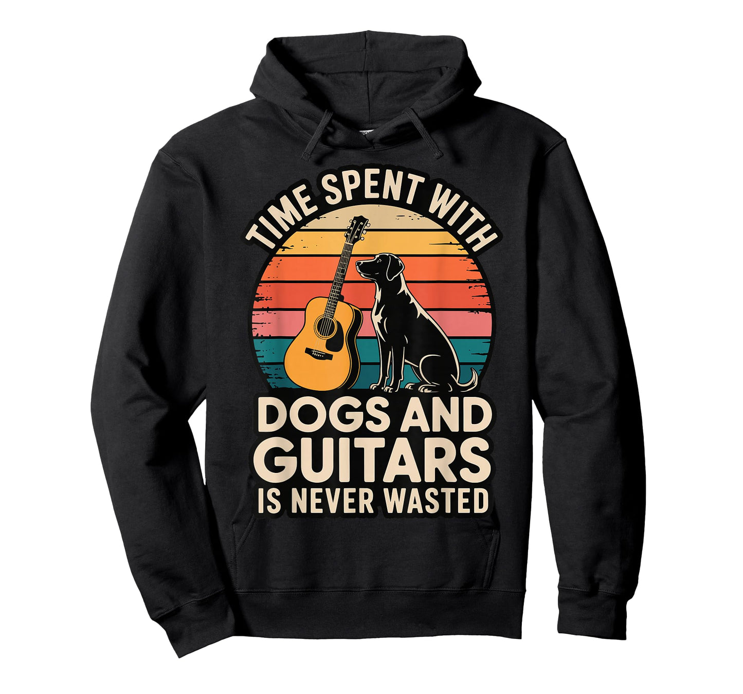 Time Spent with Dogs and Guitars is Never Wasted T-Shirt