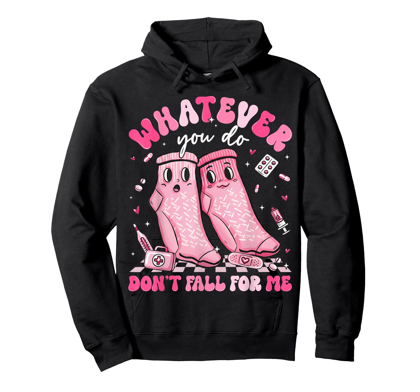 Whatever You Do Don't Fall for Me RN PCT CNA Nurse Valentine T-Shirt