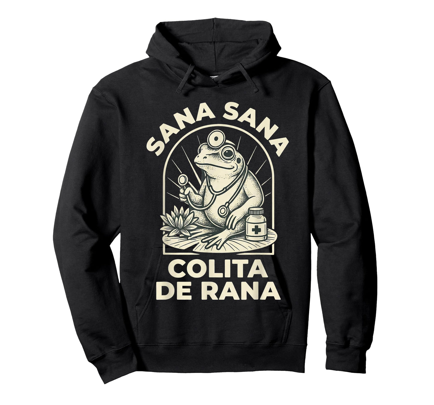 Funny Frog Sana Sana Colita De Rana Cute Mexican Nurse Retro T-Shirt