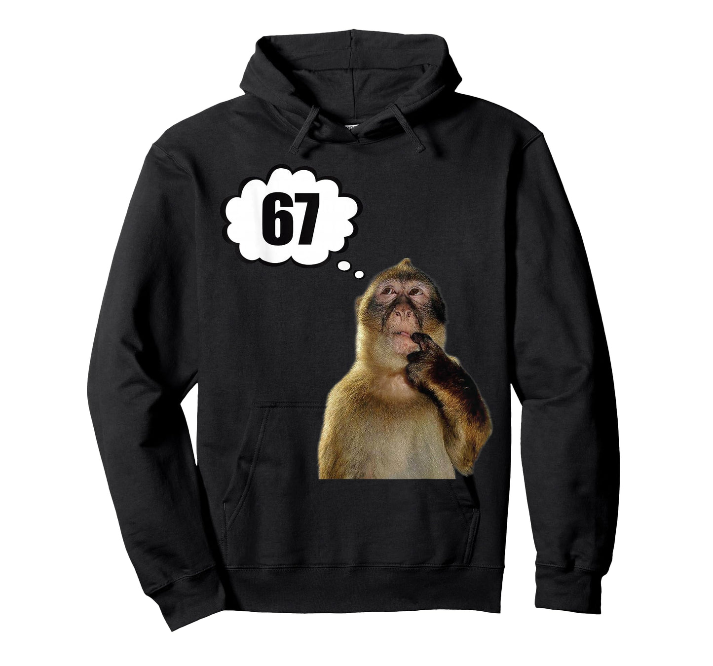 Funny Thinking Monkey Meme Six Seven 6 7 Meme T-Shirt