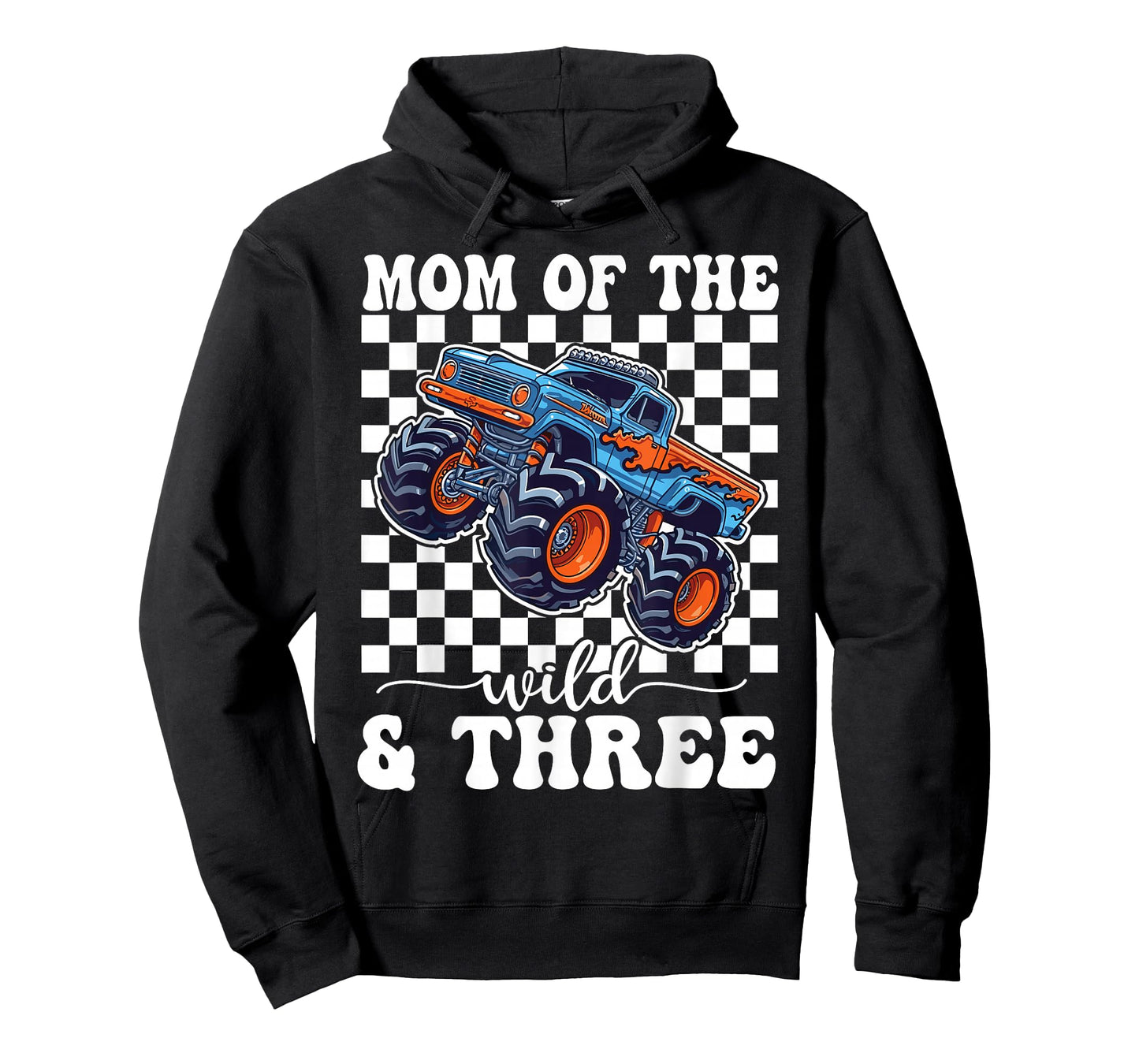 3rd Birthday Monster Truck Young Wild and Three 3 Year Old T-Shirt