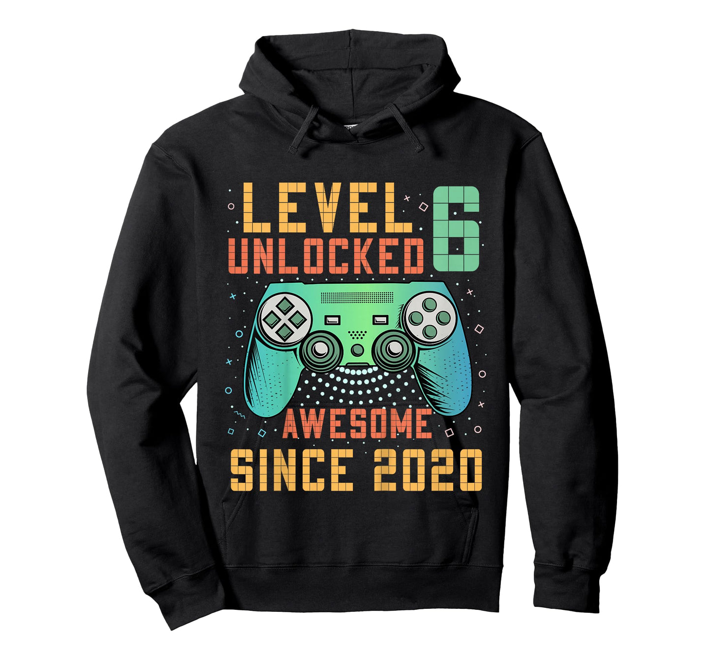 Kids Level 6 Unlocked Awesome Since 2020 6th Birthday Boy T-Shirt