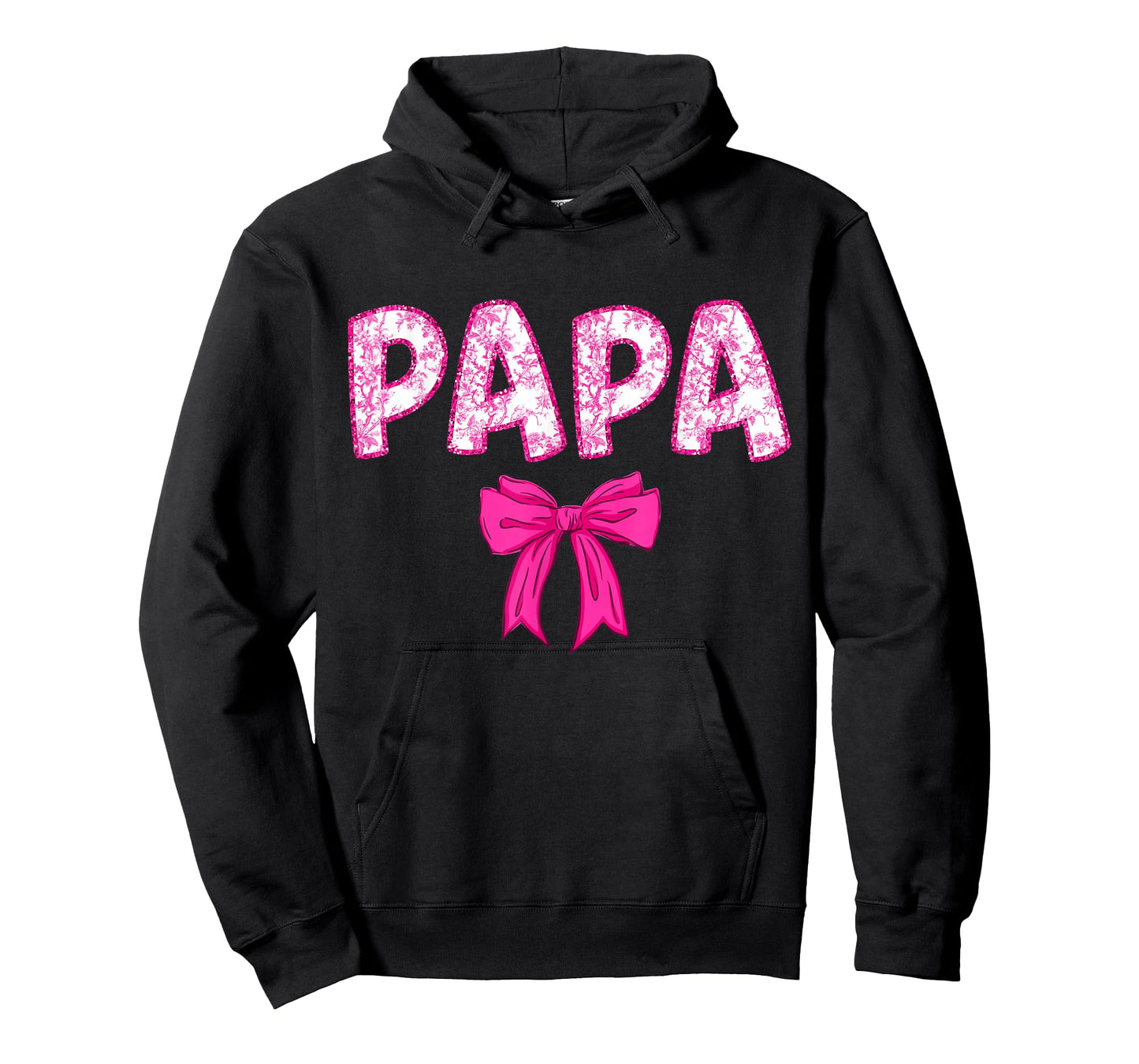 Papa Birthday Squad Matching Pink Bow Family Birthday Crew T-Shirt