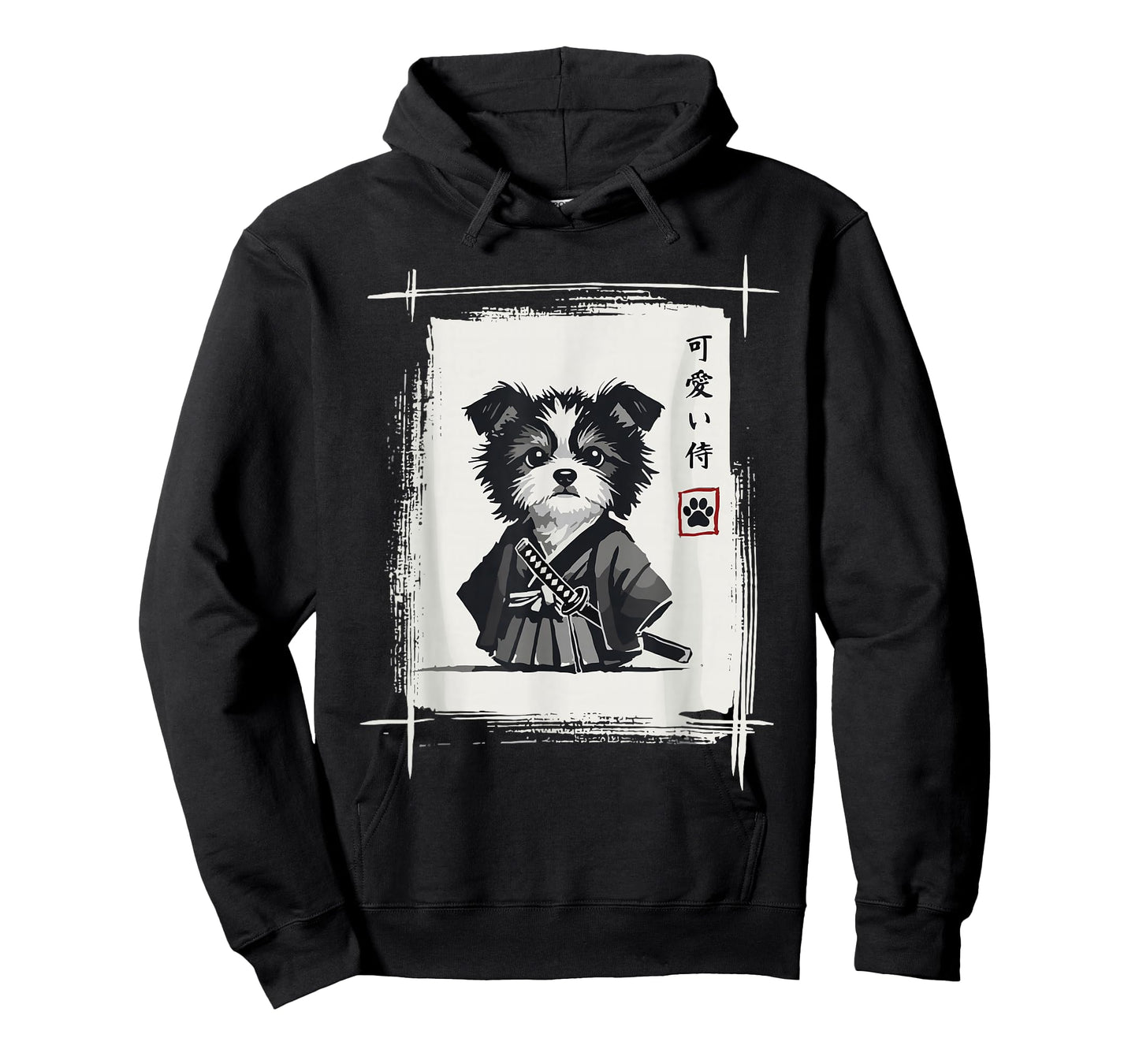 Samurai Dog Shirts for Women Men Vintage Graphic Japanese T-Shirt