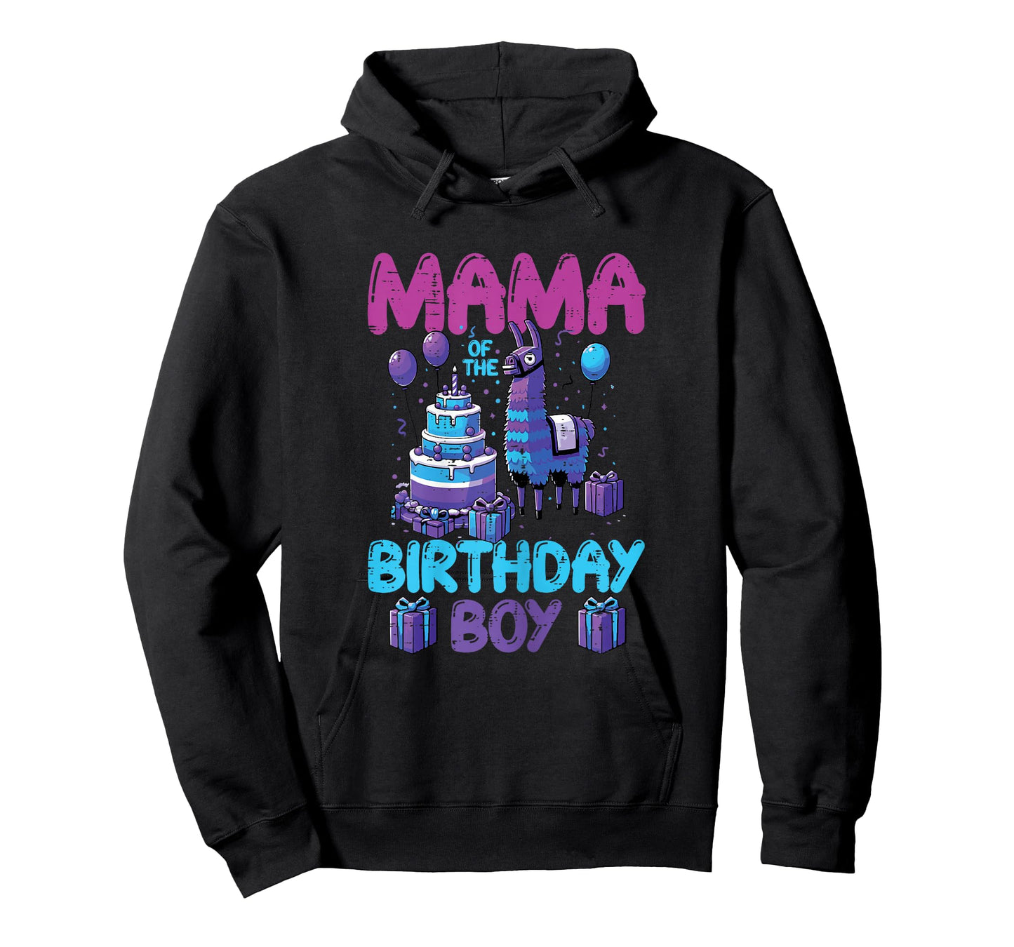 Mama of Birthday Boy Llama Pinata Party Family Match Women T-Shirt