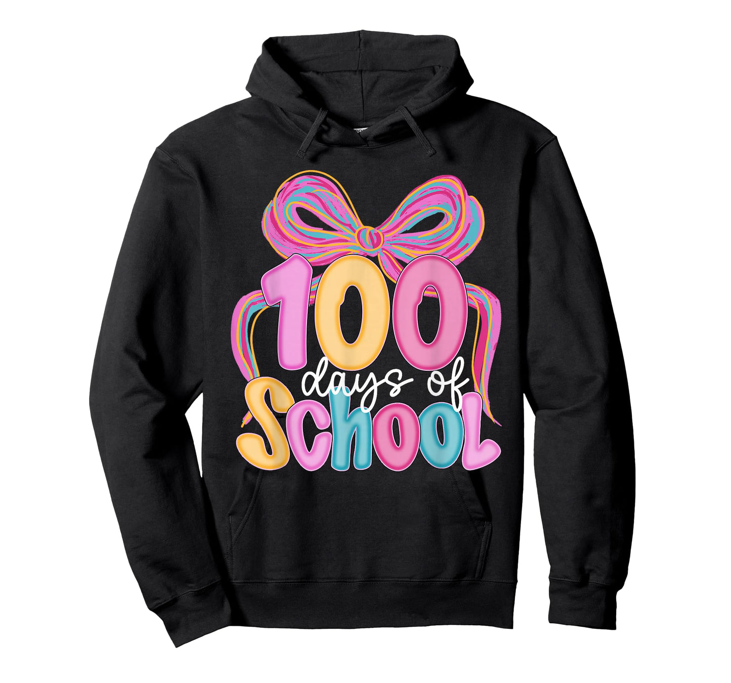 100 Days of School Coquette Bow 100th Day Teacher Student T-Shirt