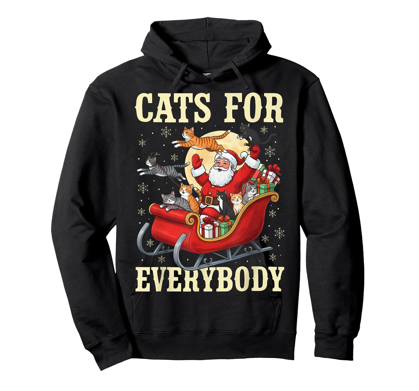 Christmas Cats for Everybody Santa Lover Holiday T-Shirt
