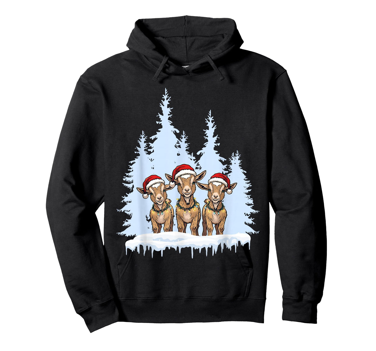 Mini Goat Christmas Design Nigerian Dwarf Goats Christmas T-Shirt