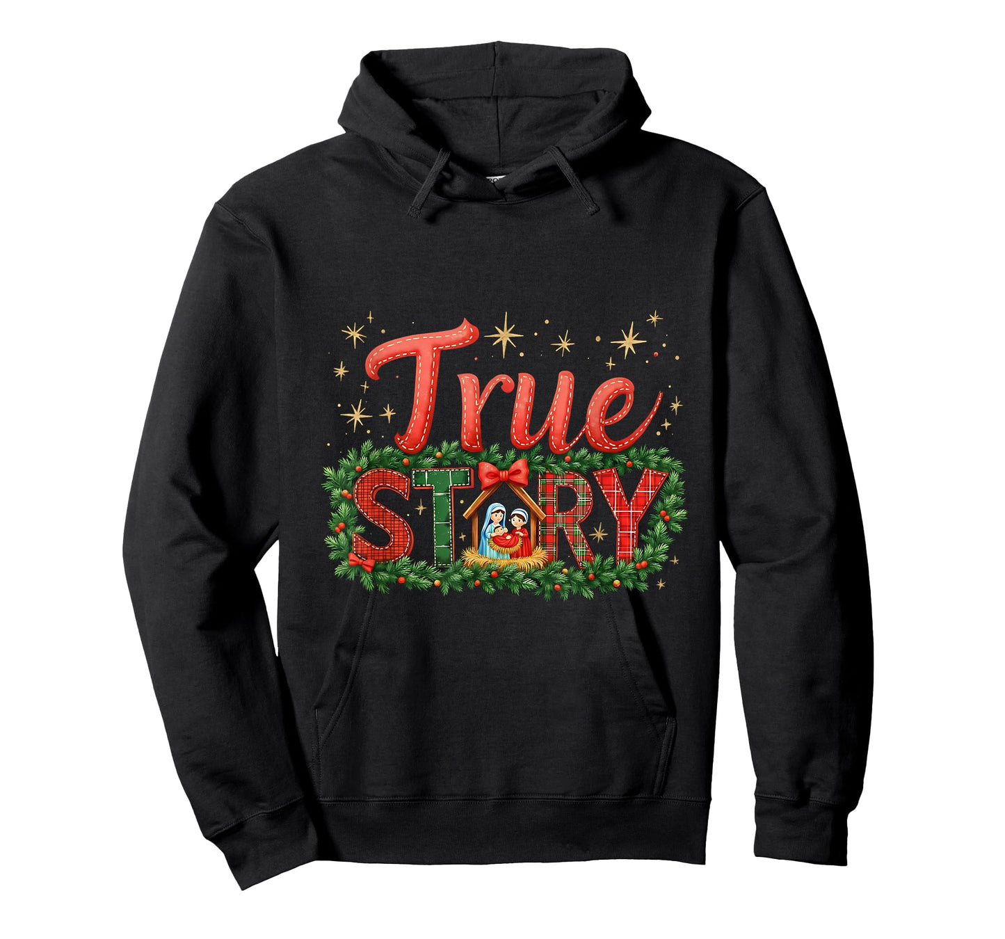 Faith Jesus True Story Christian Christmas Religious T-Shirt