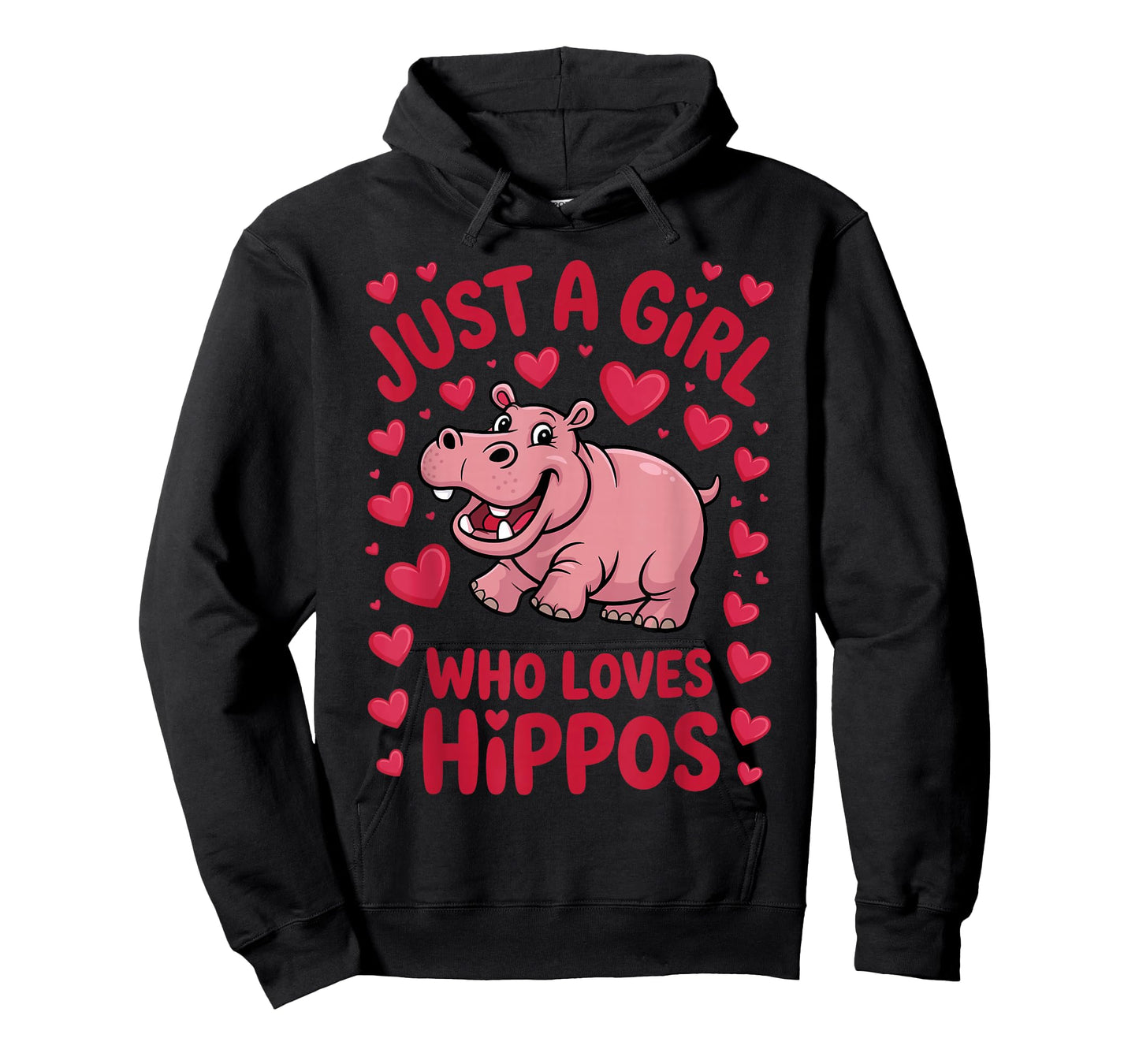 Cute Hippo Art for Women Girls Kid Hippopotamus Animal Hippo T-Shirt