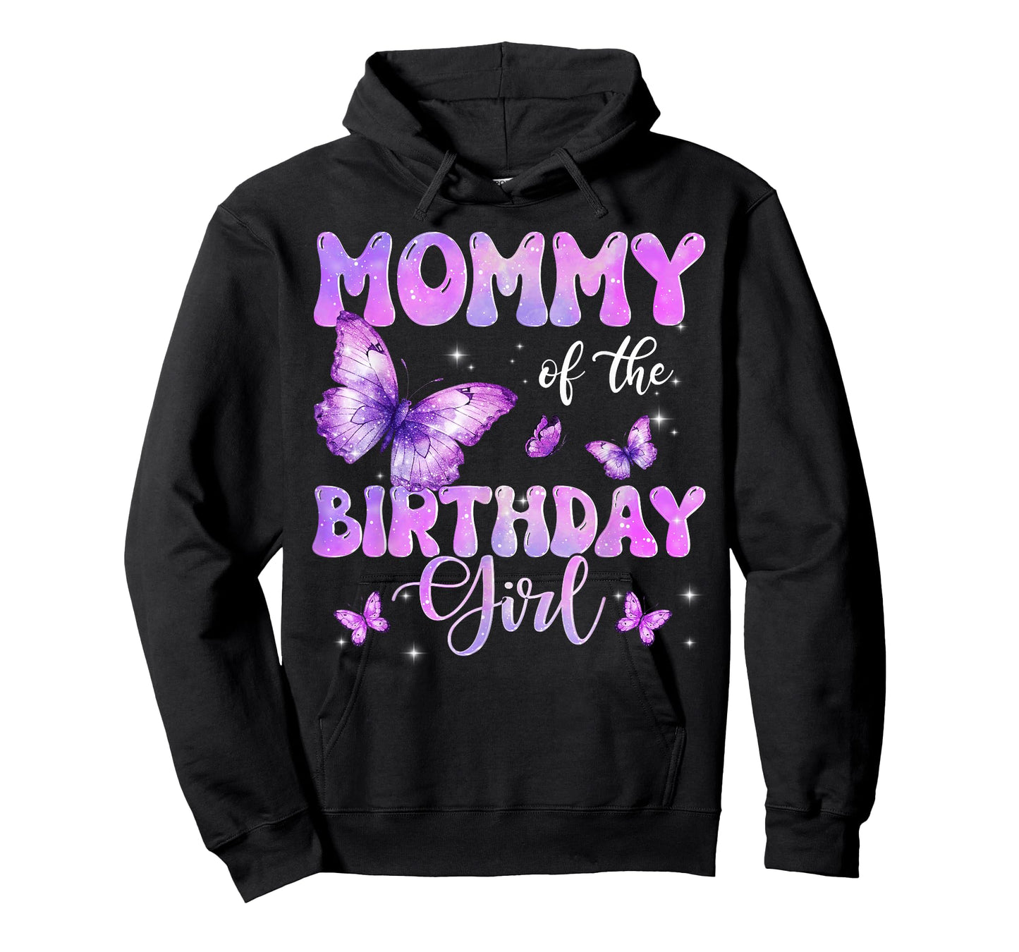 Mommy of The Birthday Girl Butterfly Family Matching T-Shirt