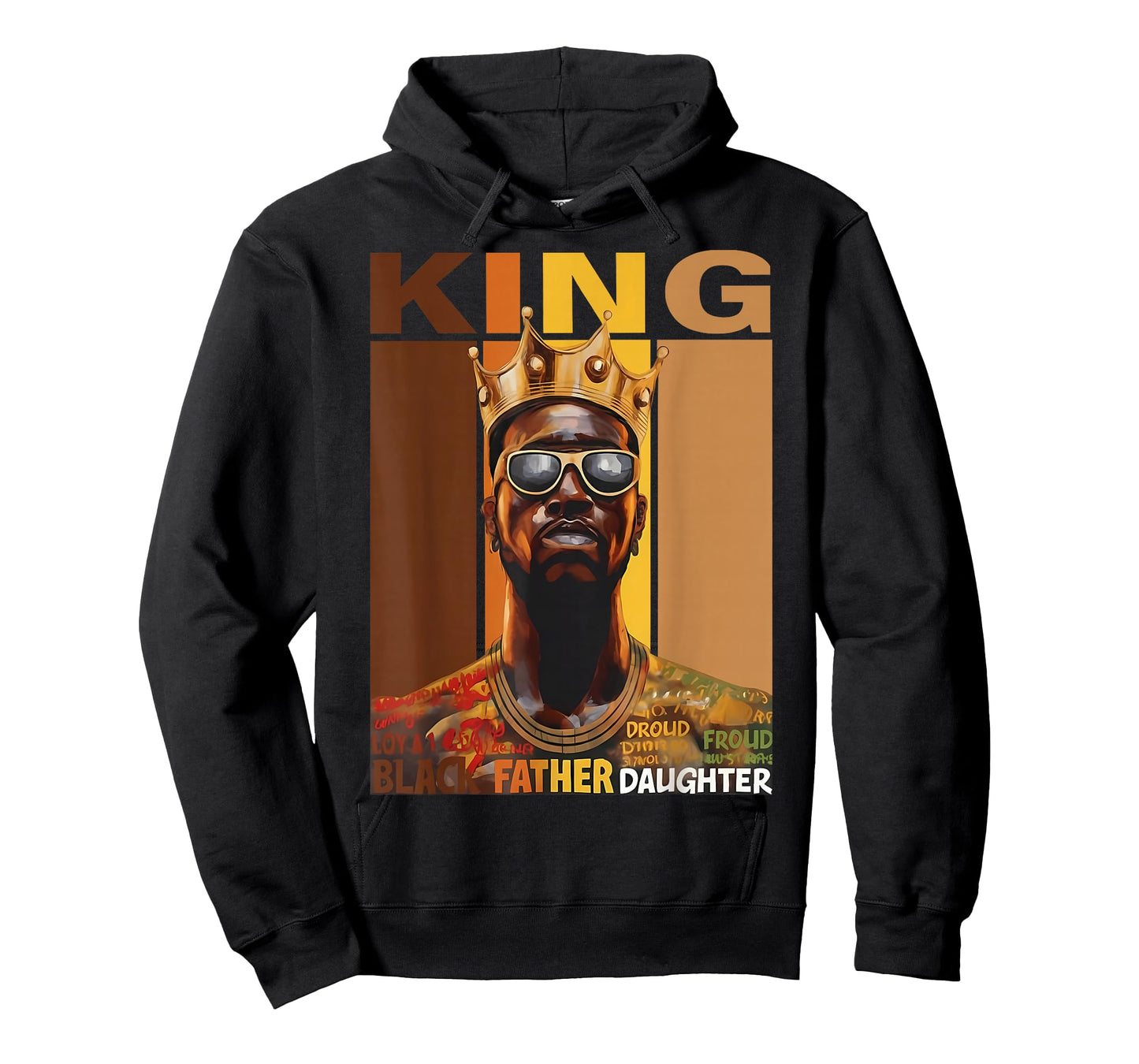 Black King African American Men Black History Month Graphic T-Shirt