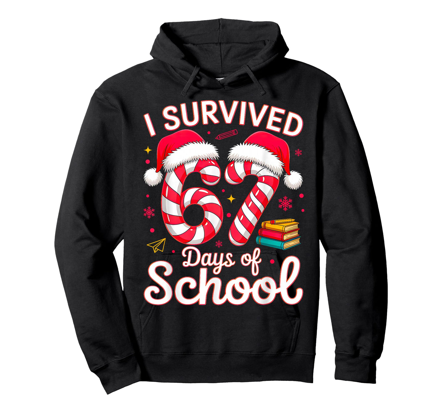 I Survived 67 Days of School Six Seven 6 7 Meme 67 Christmas T-Shirt