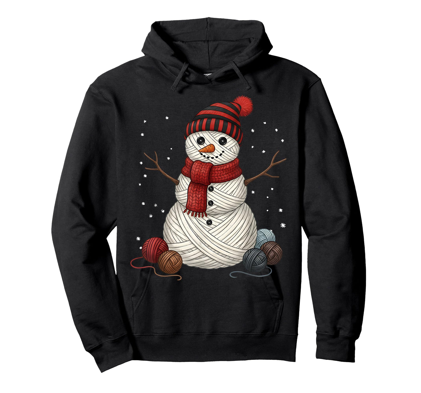 Yarn Snowman Sewing Knitting Crocheting Quilter Crochet T-Shirt