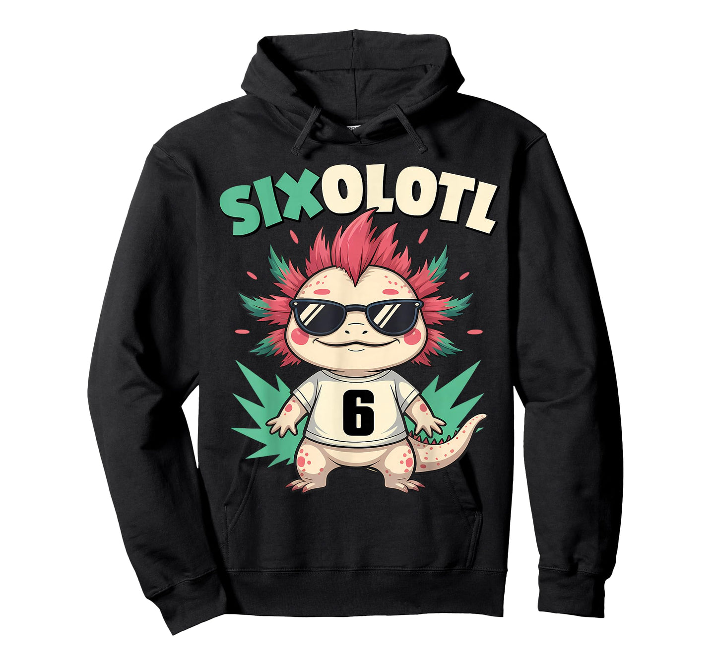 Sixolotl – Funny Axolotl Halloween Number 6 Costume T-Shirt