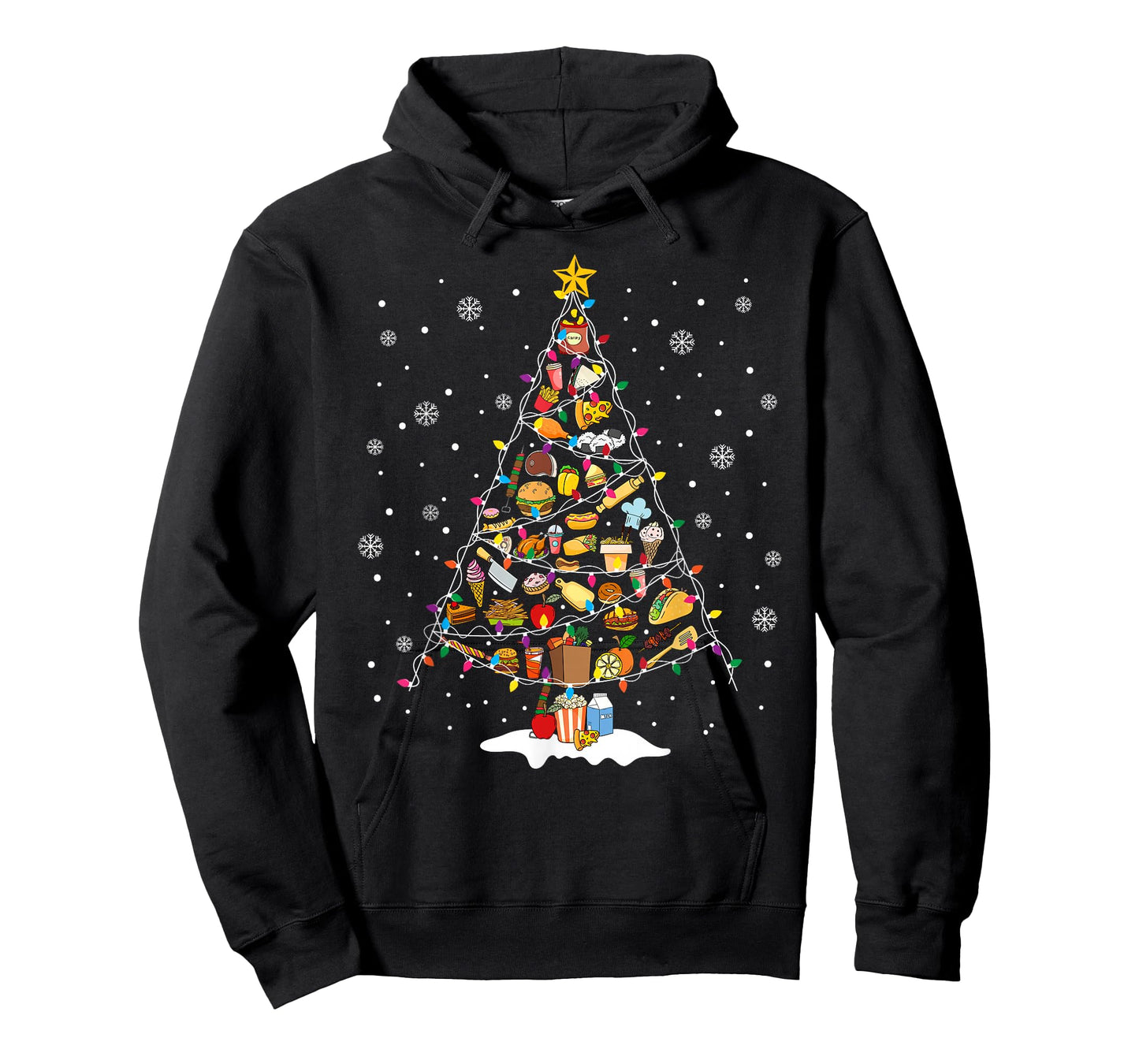 Merry Christmas Cafeteria Crew Lunch Lady Christmas Tree T-Shirt