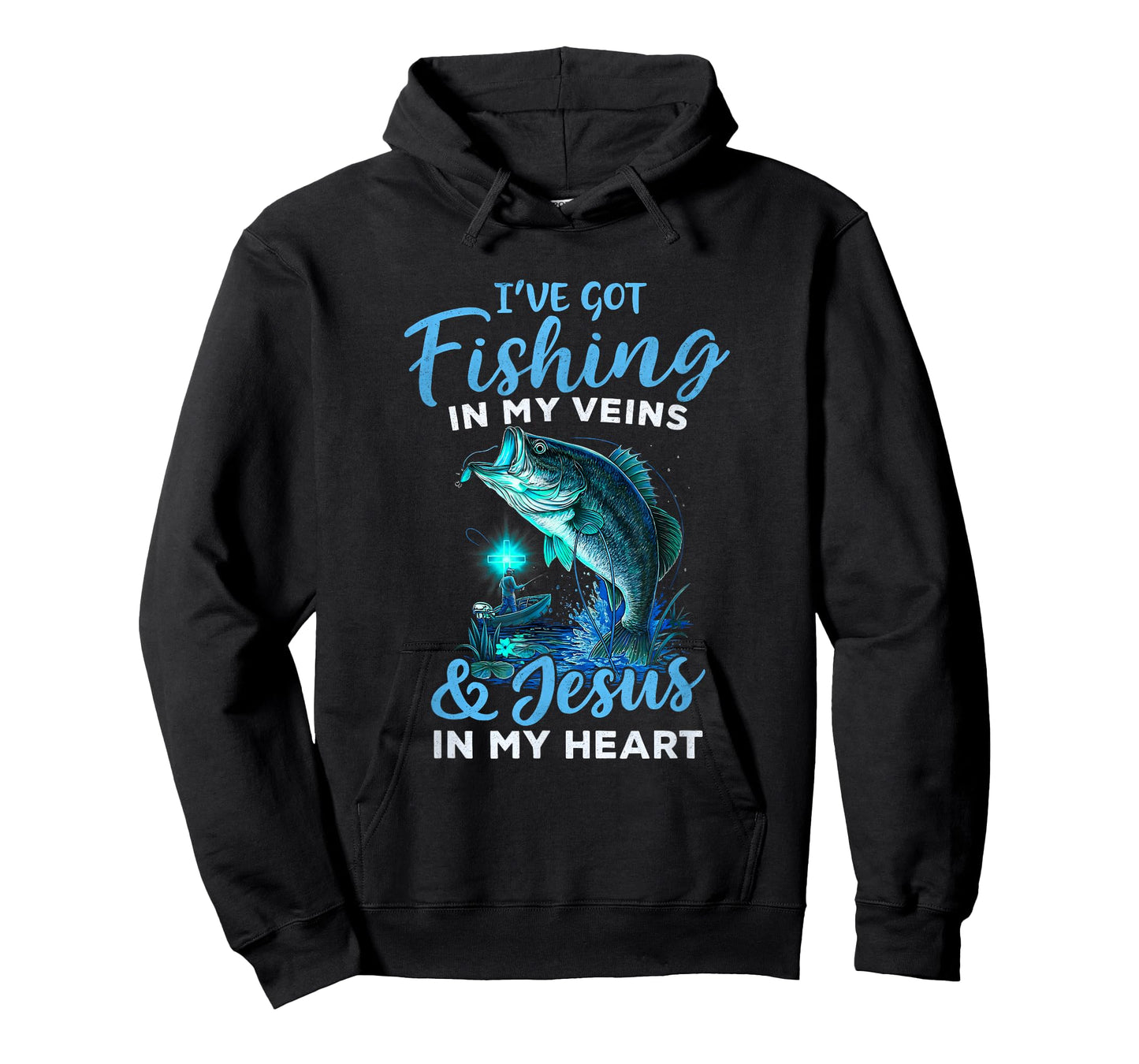 I've Got Fishing in My Veins & Jesus in My Heart T-Shirt
