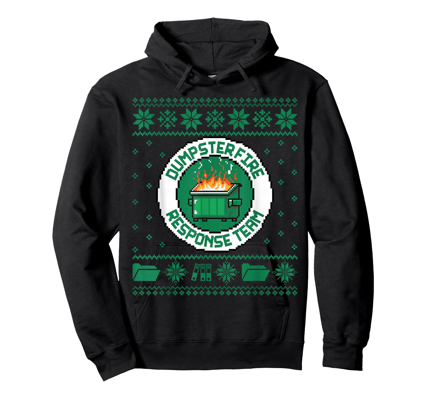 Dumpster Fire Response Team Chaos Ugly Sweater Cute Employee T-Shirt