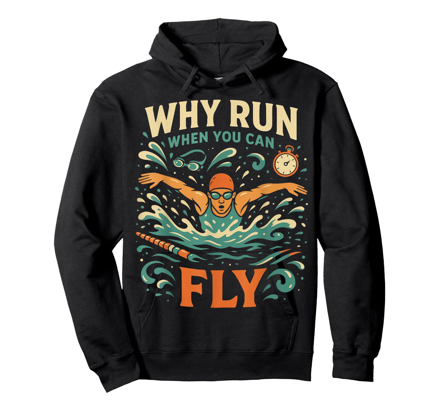 Swimming Butterfly Swimming Why Run When You Can Fly T-Shirt