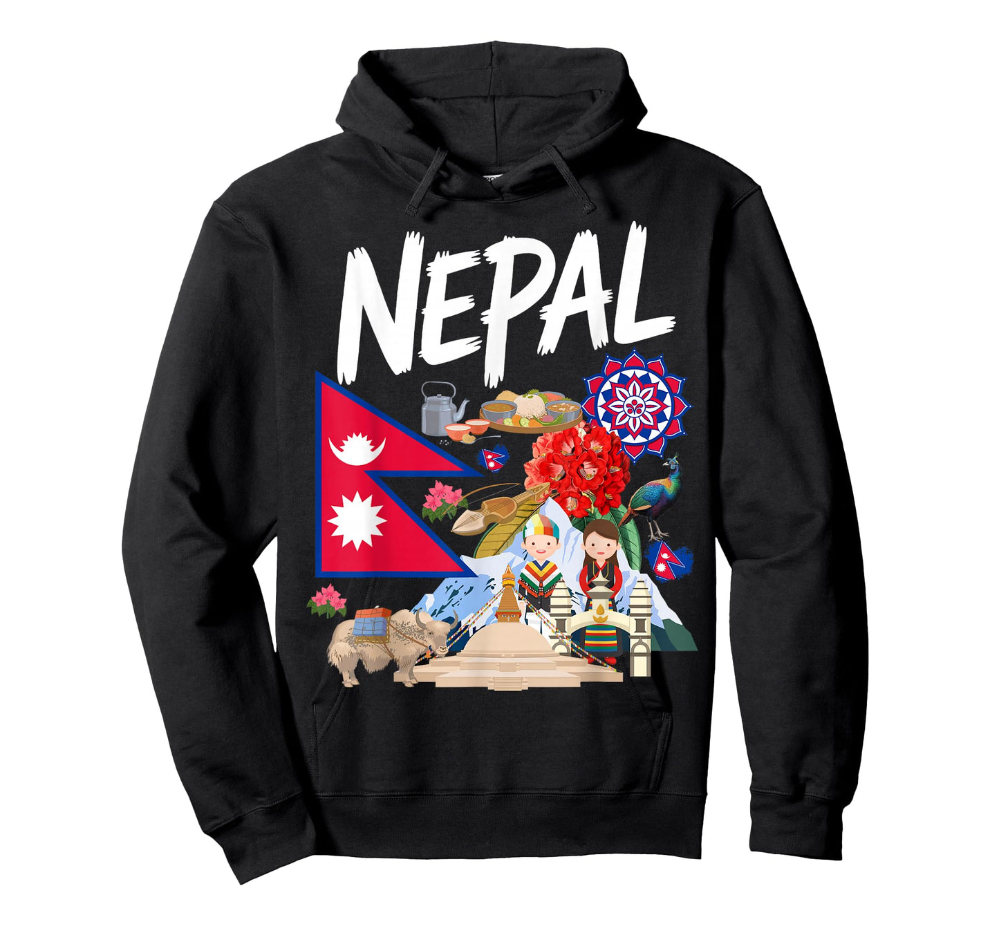 Nepal Flag Outfit Idea for Men Nepalese Nepali Culture T-Shirt