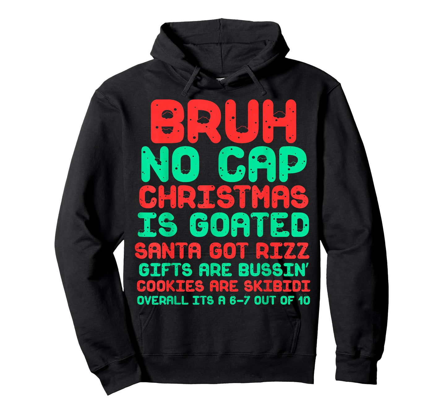 Funny Middle School Generation Alpha Gen A Slang Christmas T-Shirt