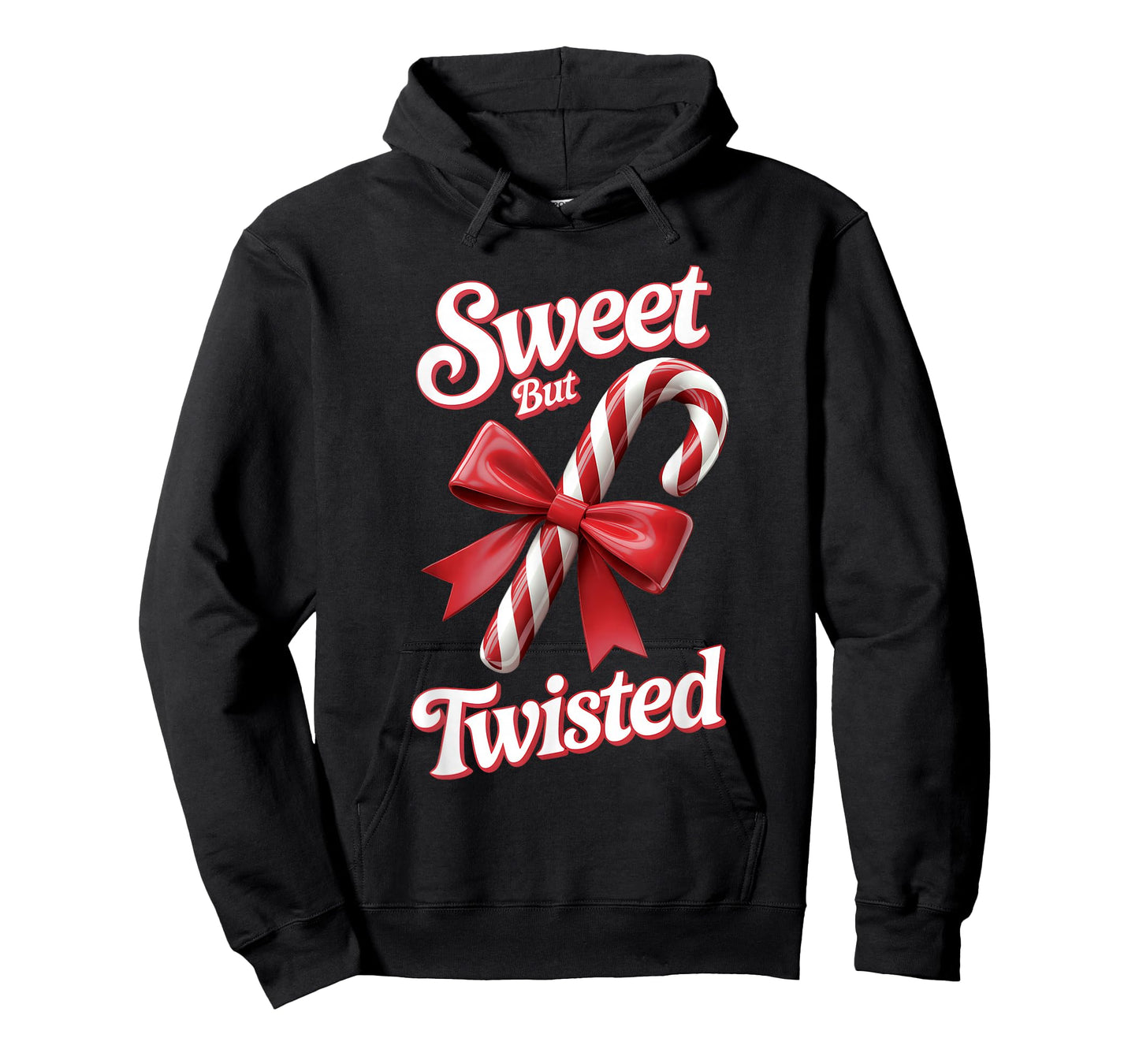 Sweet But Twisted Candy Cane Sugar Dessert Merry Christmas T-Shirt