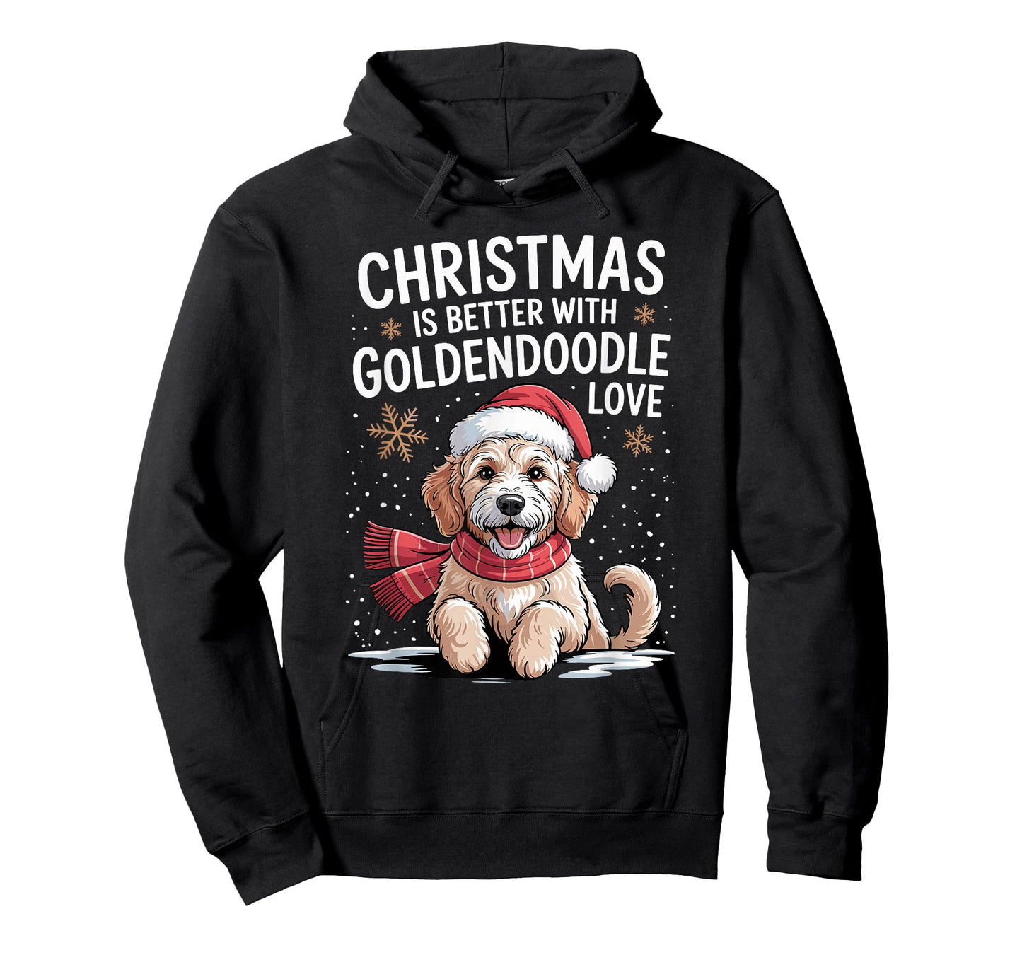 Cute Xmas Puppy Christmas is Better with Goldendoodle Love T-Shirt