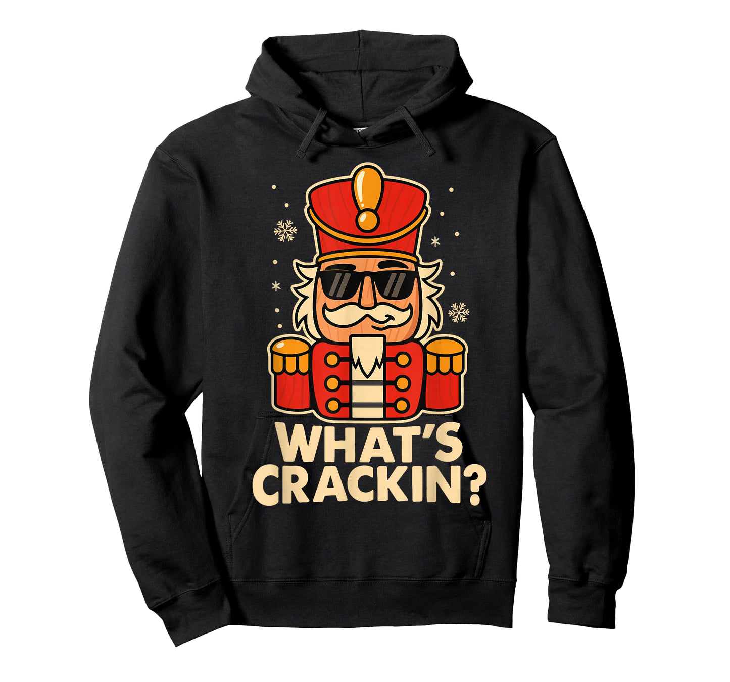 Funny Christmas Nutcracker Men Kids Teen Boys Whats Crackin T-Shirt