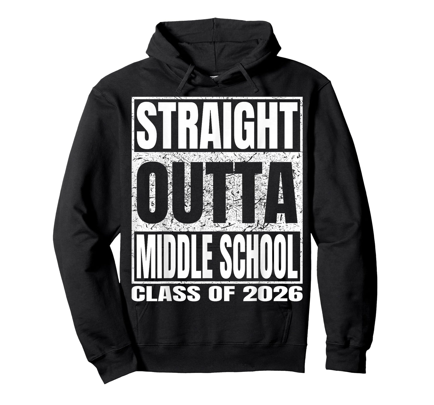 Straight Outta Middle School Funny 2026 Middle Graduation T-Shirt