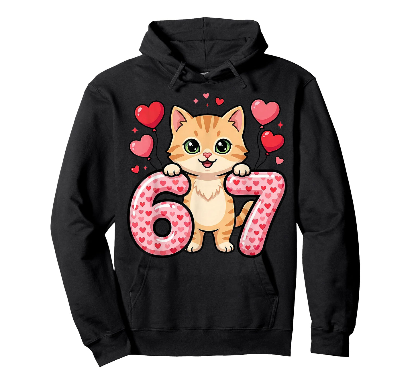 Cute Kitty 67 Heart Cat Love T-Shirt
