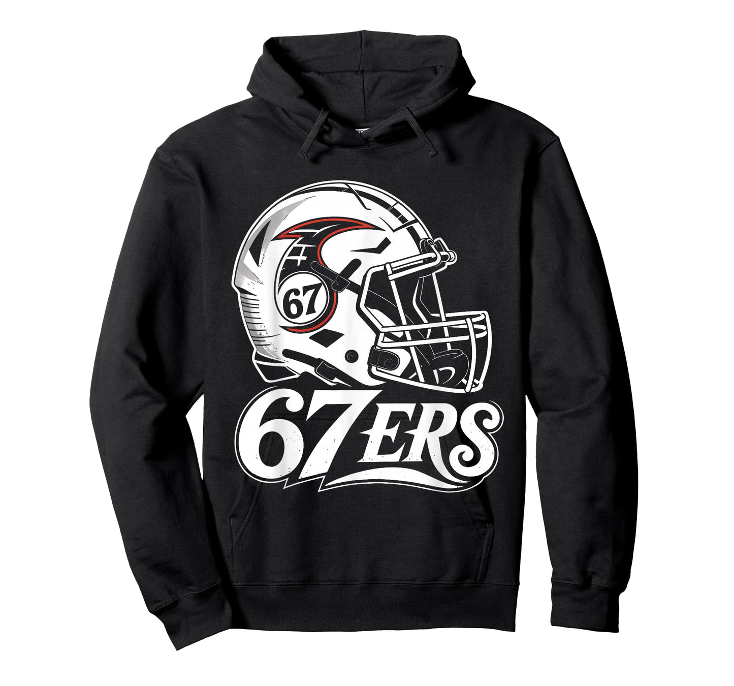 67ERS Helmet Design – Six Seven Athletics Retro Logo T-Shirt