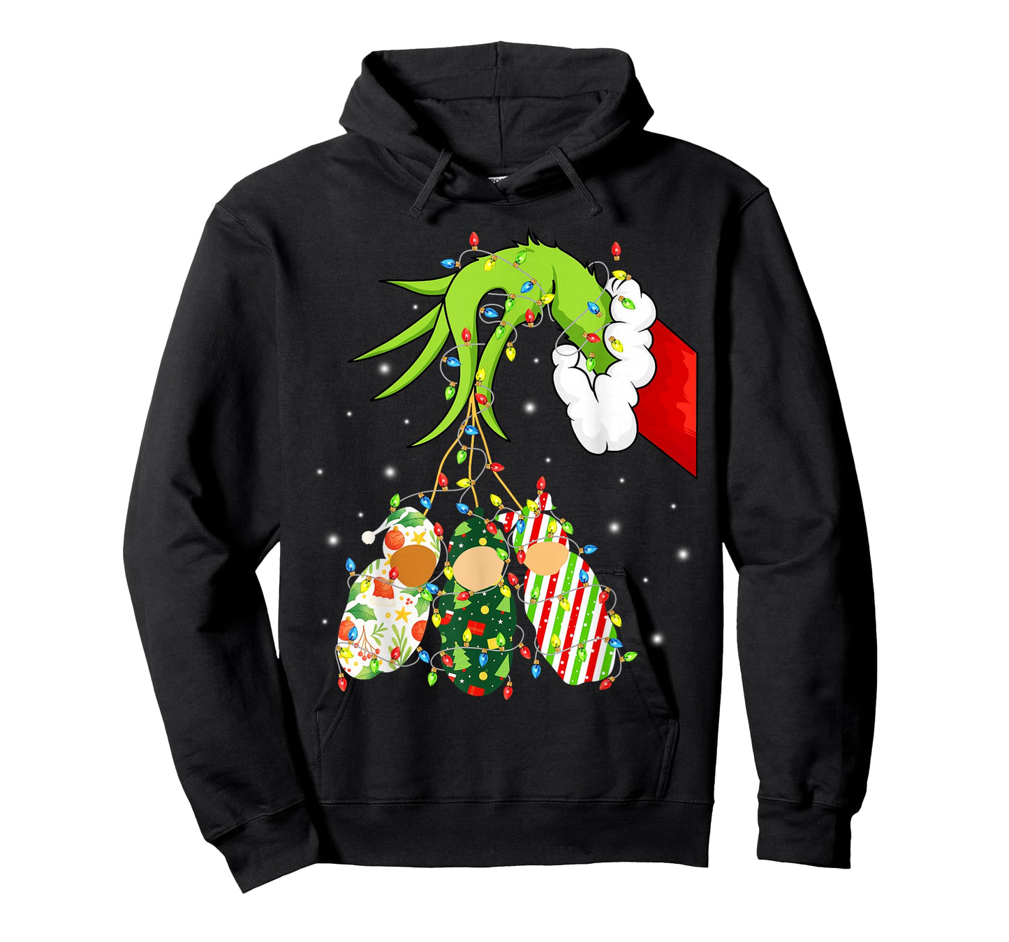 Labor and Delivery Nurse Merry Christmas Xmas Lights Holiday T-Shirt