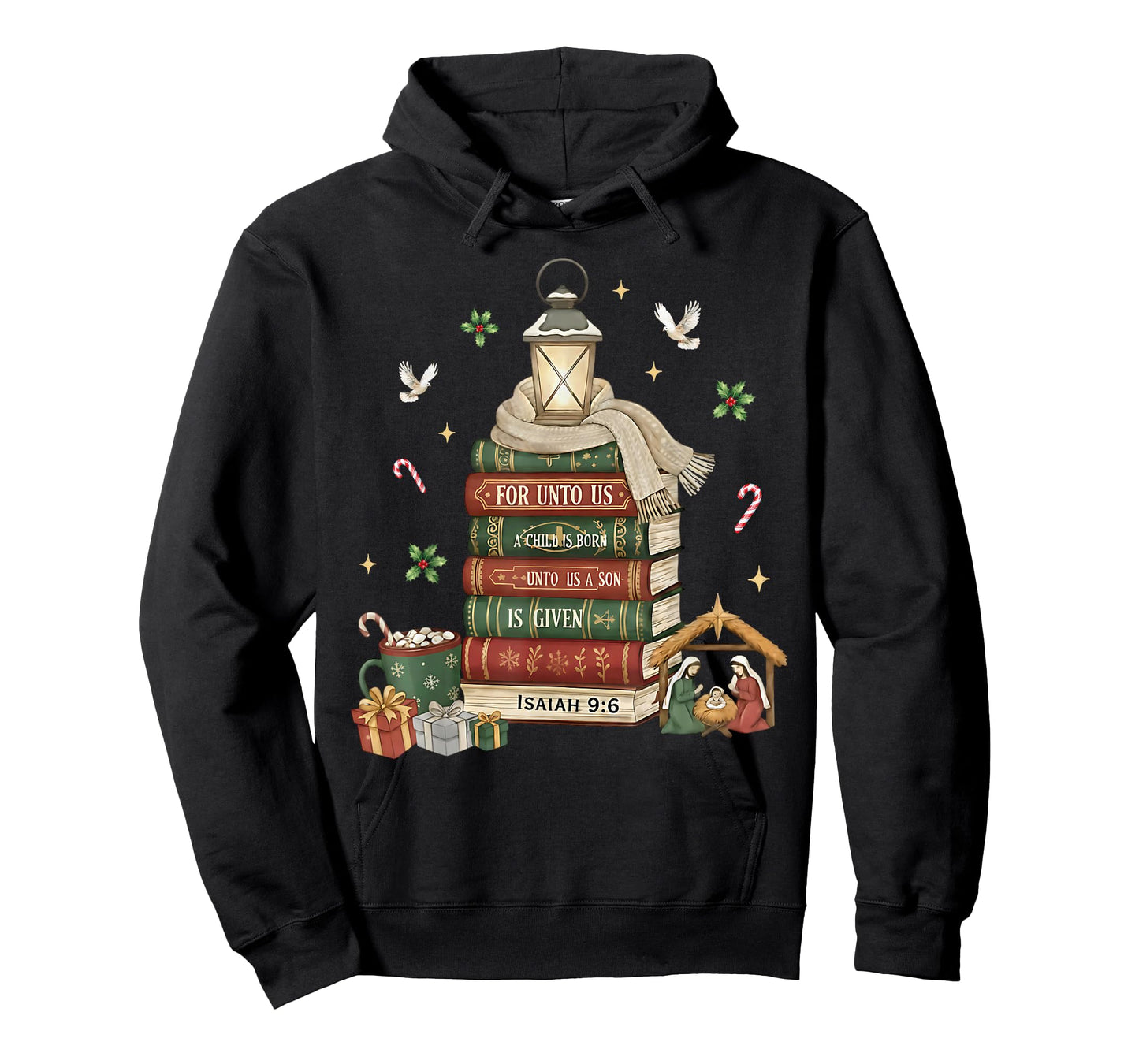 for Unto Us A Child is Born Isaiah 9:6 Christian Christmas T-Shirt