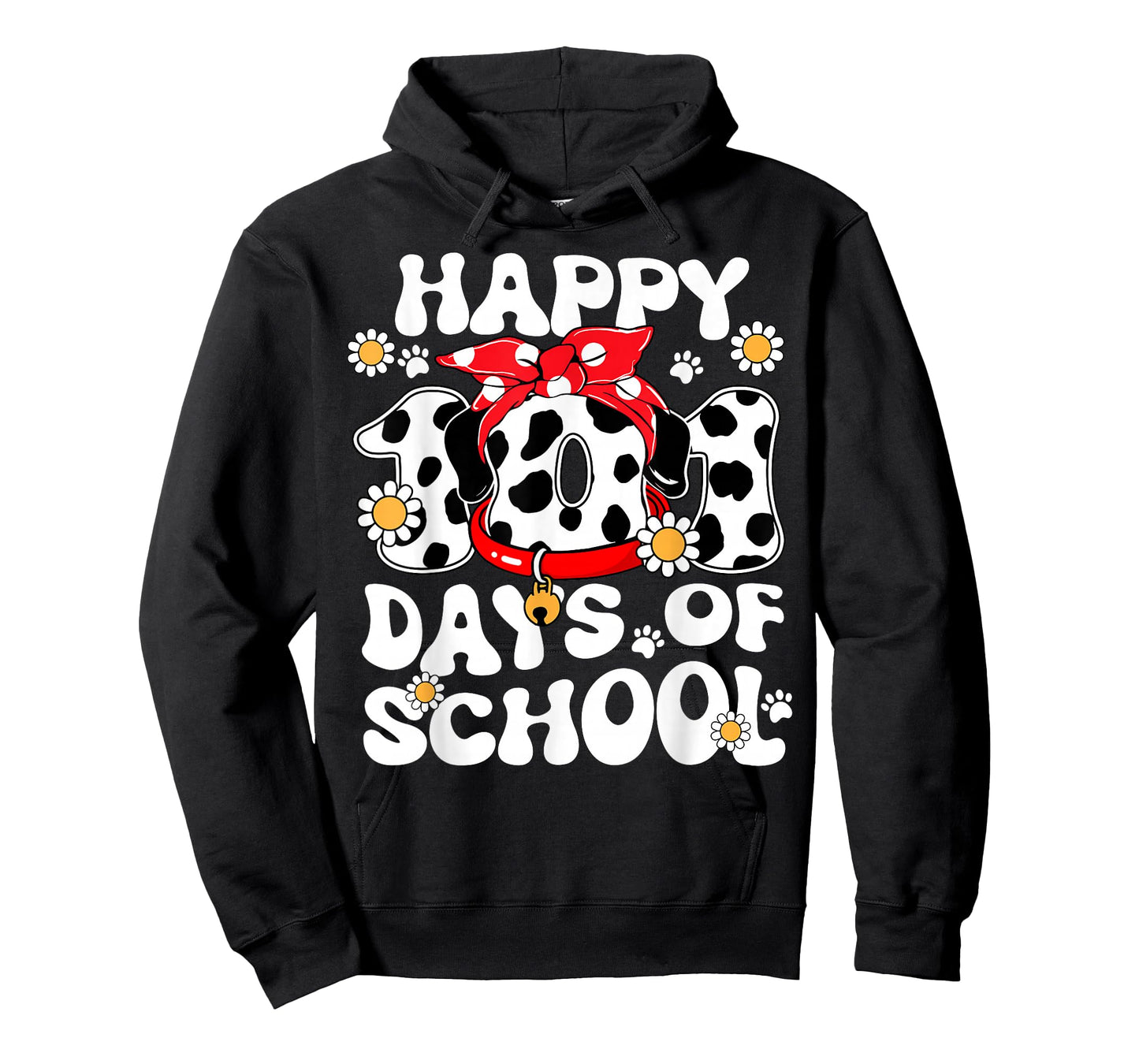 100 Days of School Dalmatian Dog 100th Day of School Kids T-Shirt