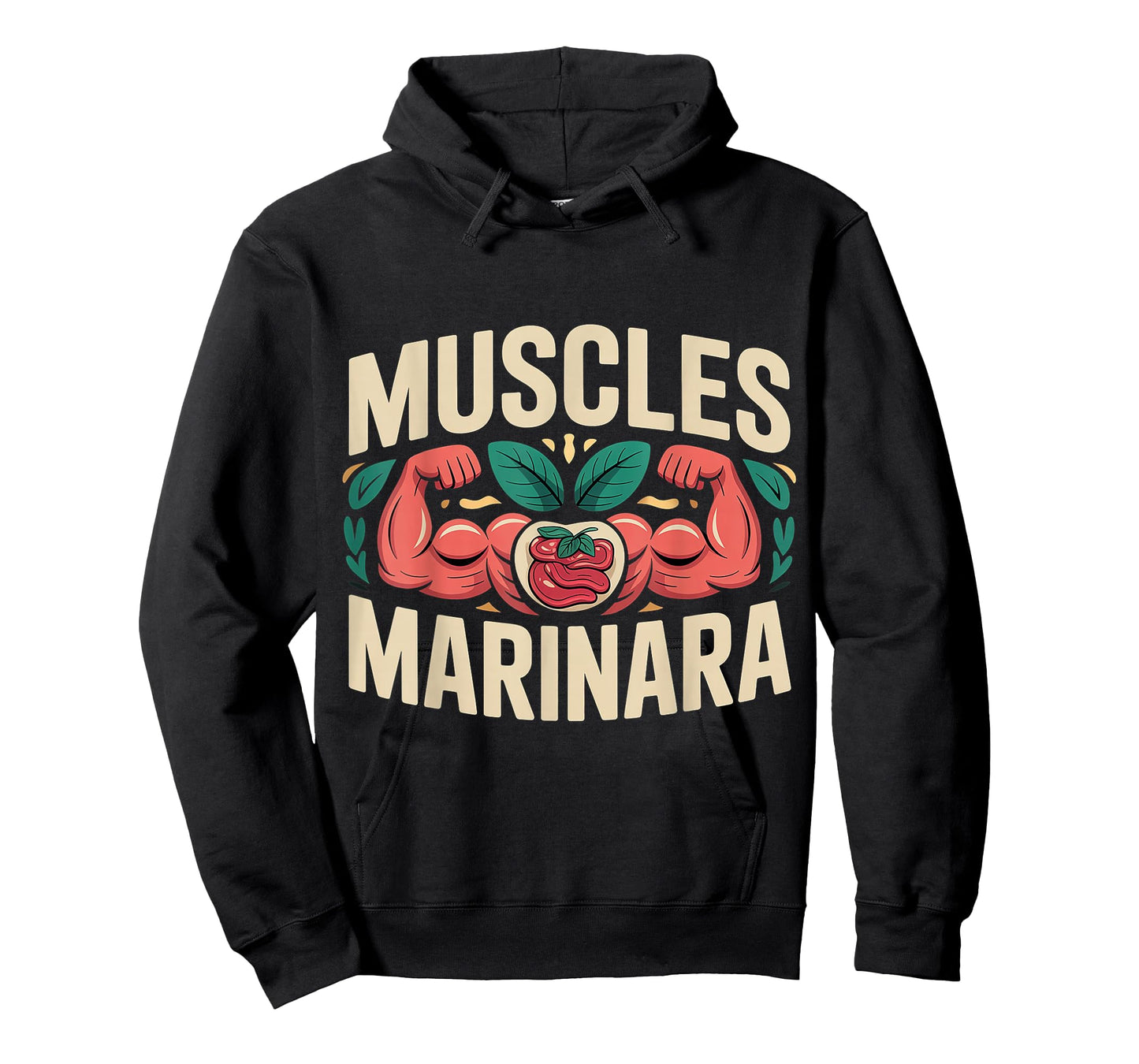 Muscles Marinara Bodybuilder Gym Exercise Puns - T-Shirt