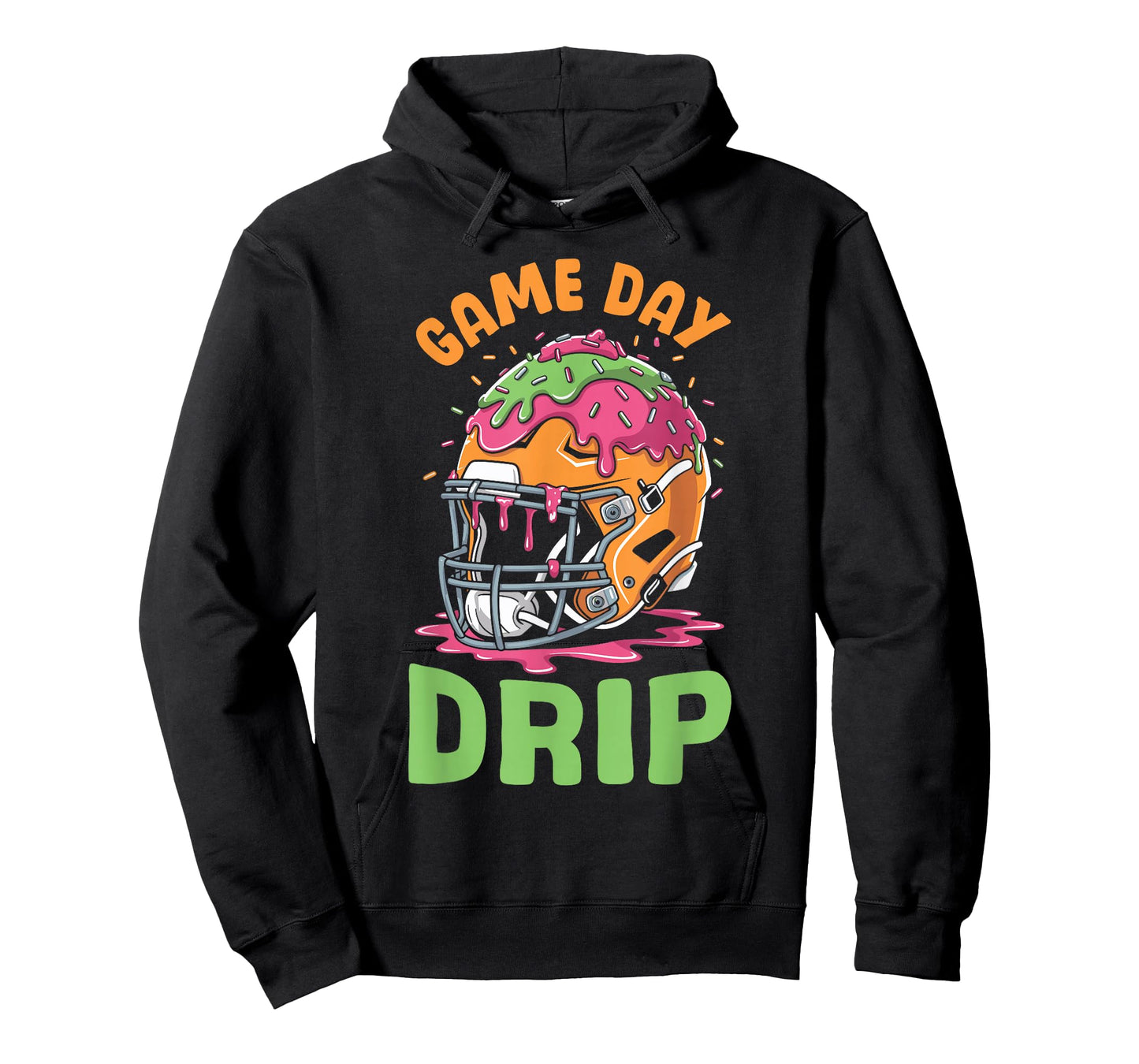 Game Day Drip Boys Football Ice Cream Drip T-Shirt