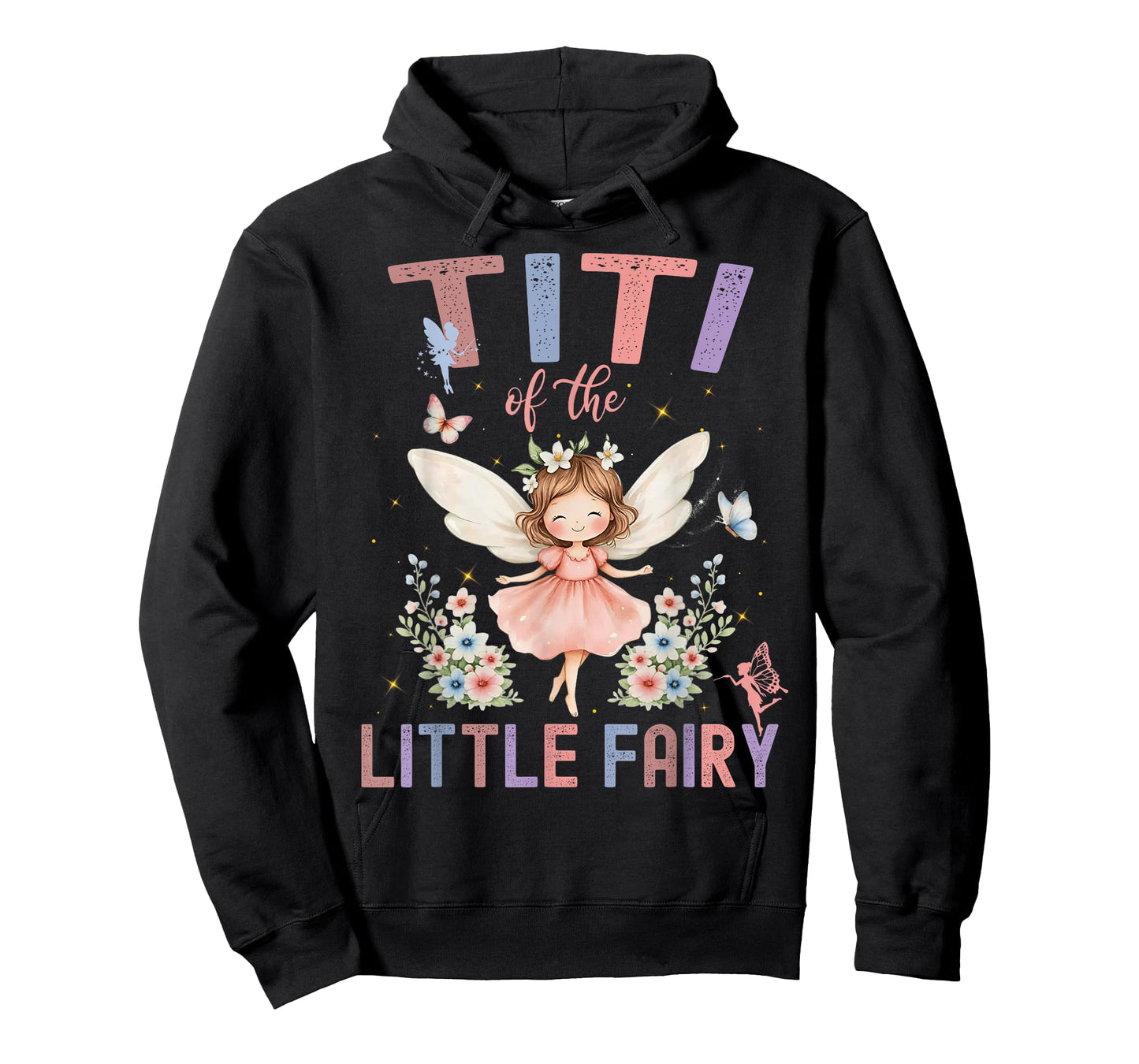 Titi of The Little Fairy First Birthday Girl Family T-Shirt