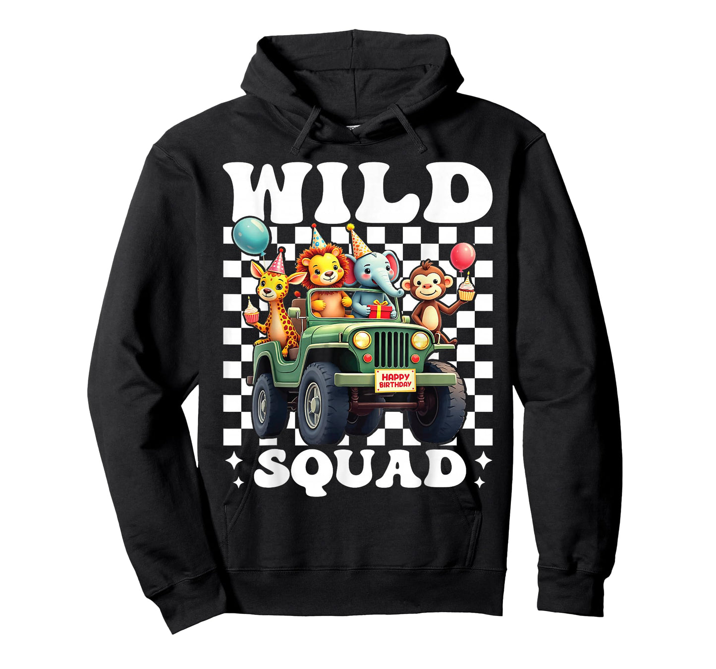 Wild Squad Zoo Born 2 be Wild Birthday Safari Jungle Animal T-Shirt