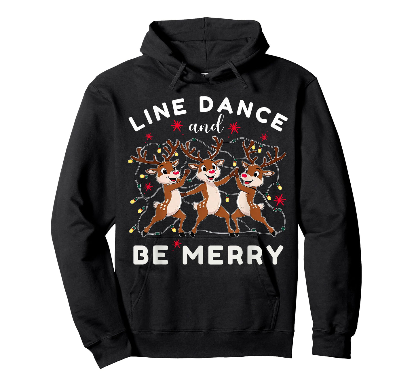 Reindeer Line Dance Christmas Dancing Costume Cute Animals T-Shirt
