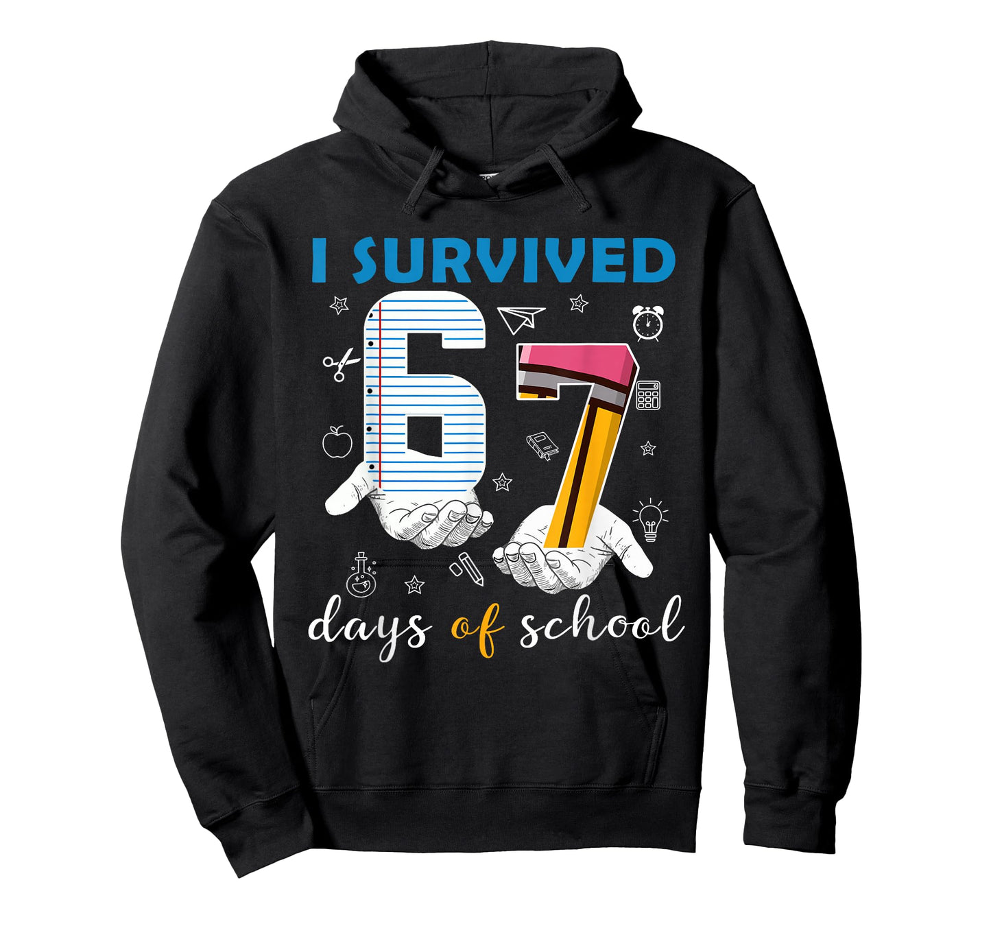 Funny I Survived 67 Days of School Meme Six Seven Teacher T-Shirt