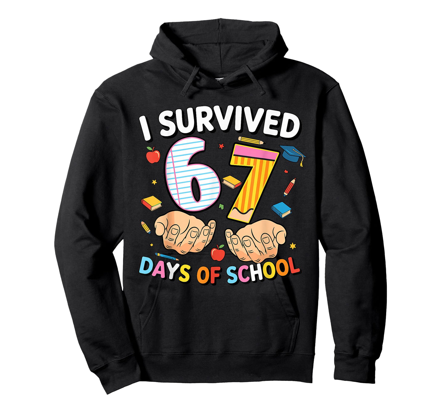 I Survived 67 Days of School Cool Teacher Design T-Shirt