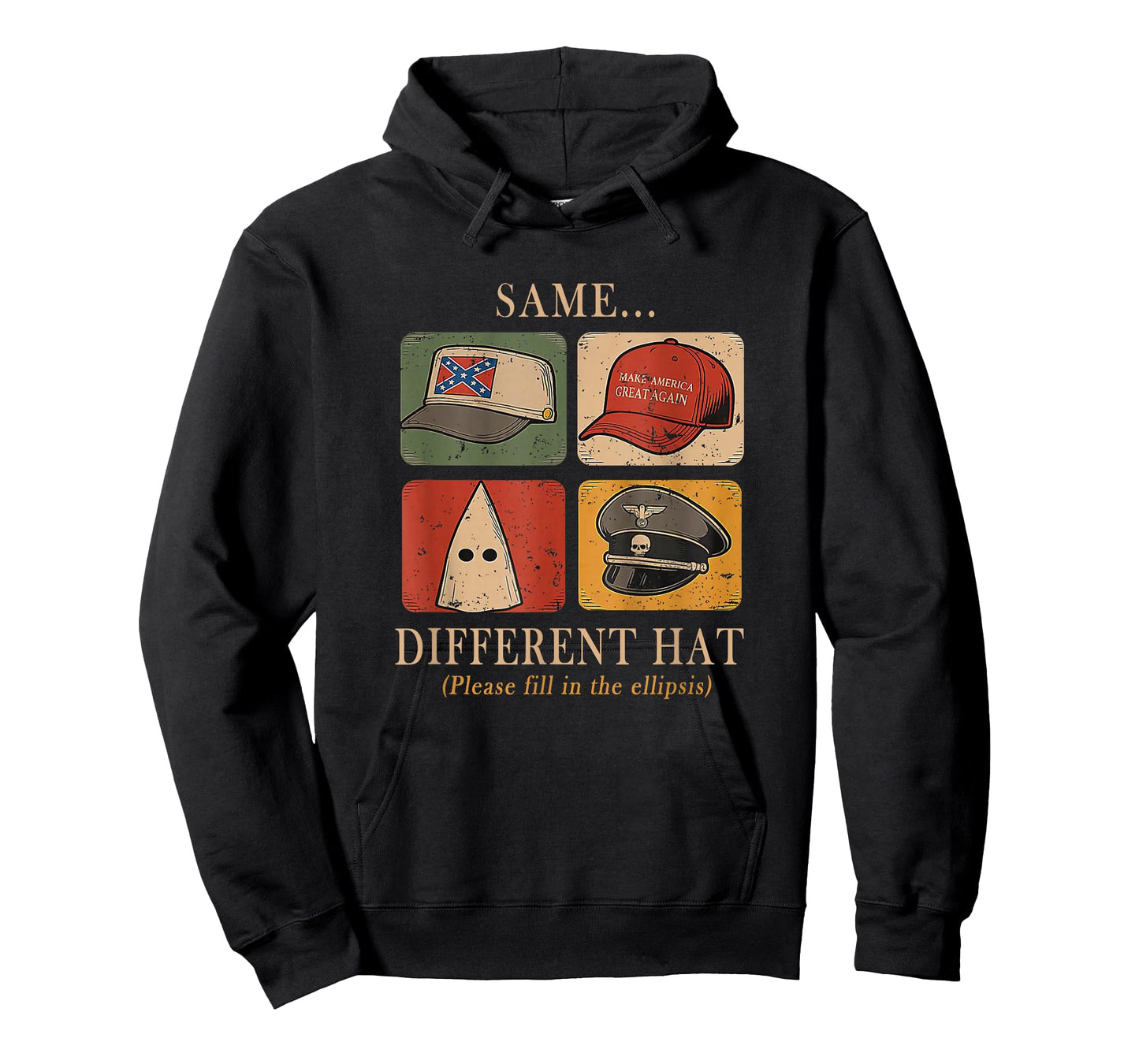 A Fun Puzzle, Same...Different Hat,Funny Protest Tee Gift T-Shirt