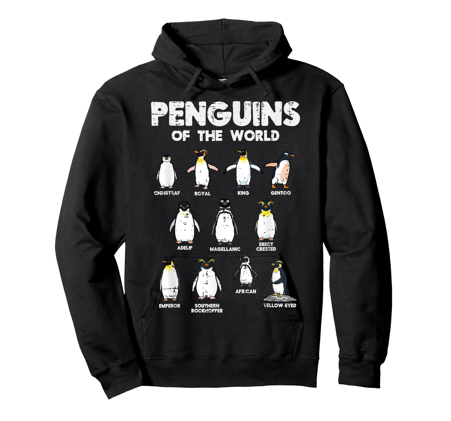 Penguins of The World Cute Animal Lover Men Women Kids Youth T-Shirt