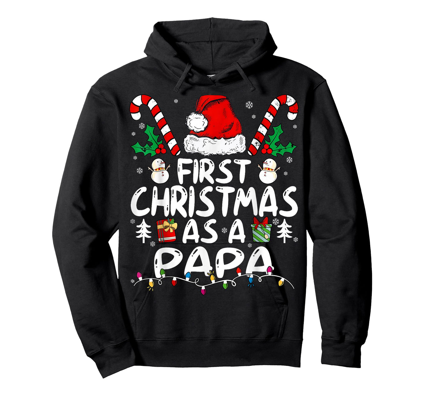 First Christmas As A Papa New Papa T-Shirt