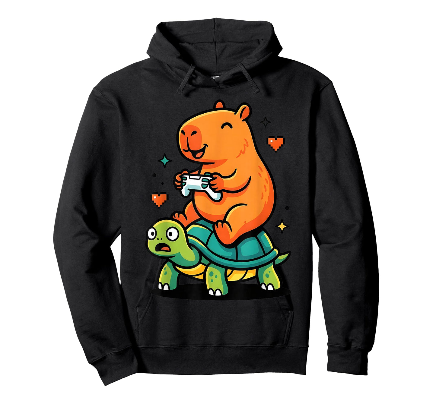 Cute Capybara Gamer Anime Turtle Funny Kids Graphic Kawaii T-Shirt