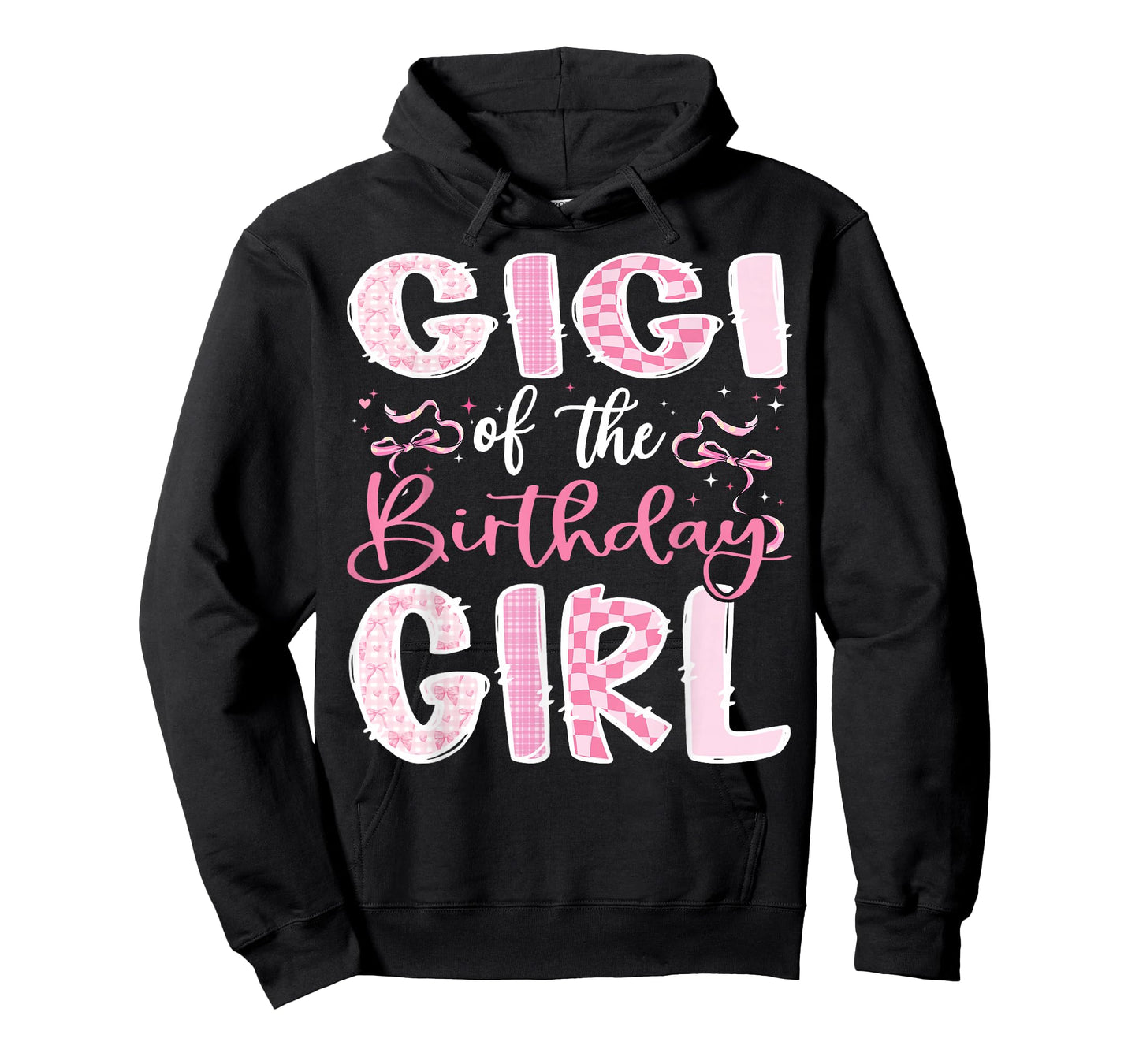 Gigi of The Birthday Girl Pink Coquette Bow Family T-Shirt