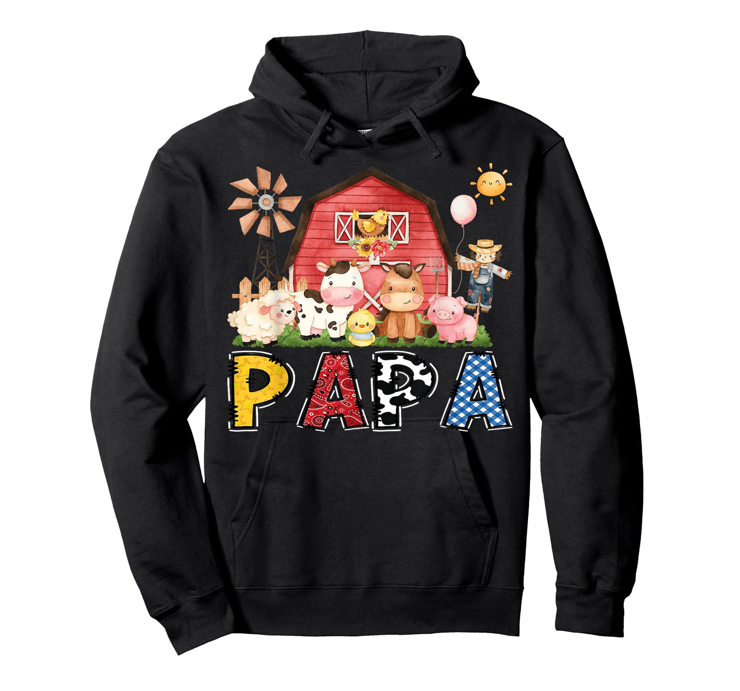Papa Farm Cow Birthday Boy Matching Family Party T-Shirt